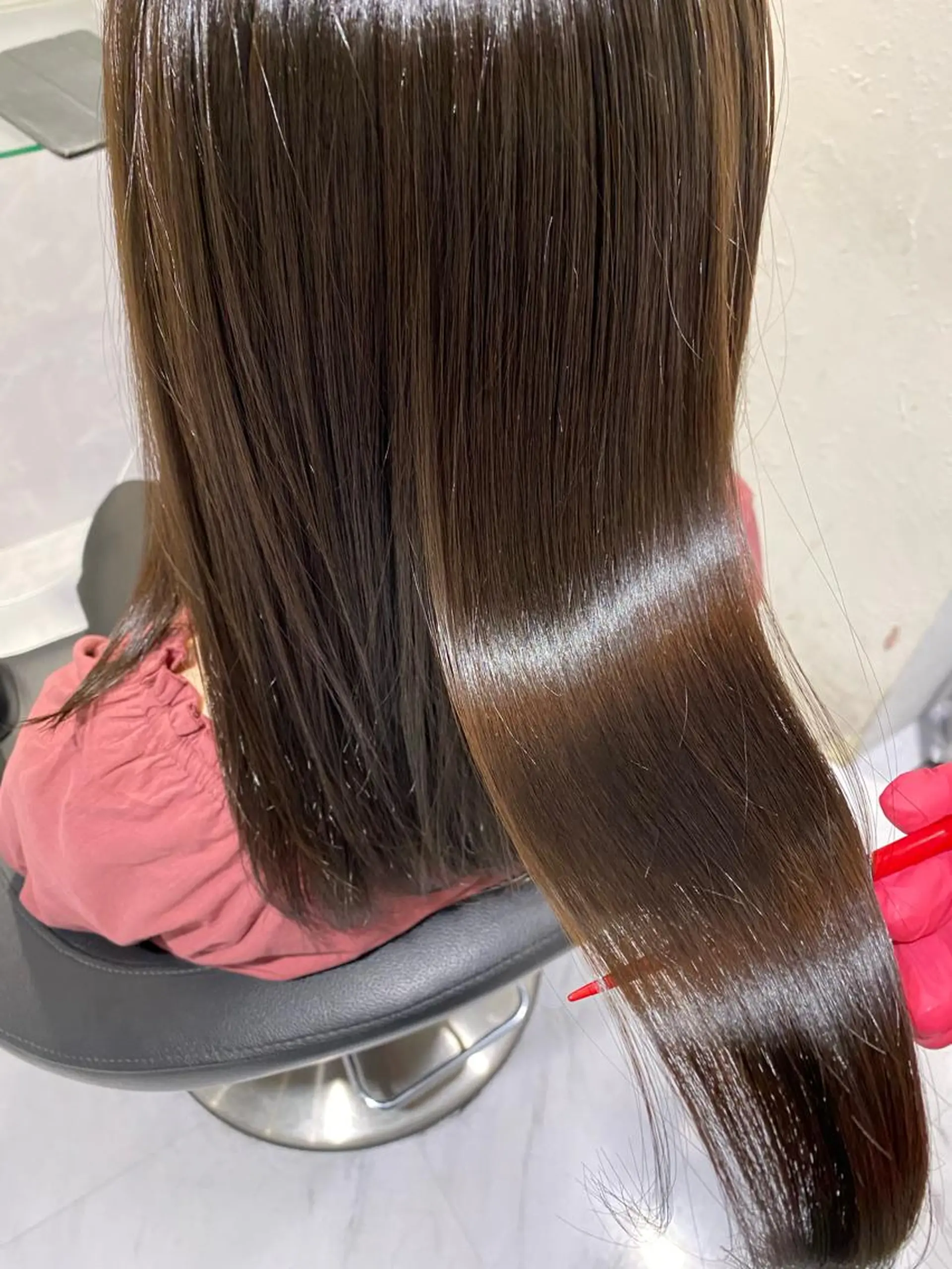 セミロング カラー ヘアアレンジ 外苑前NO.1艶髪 透明感カラーのヘアスタイル