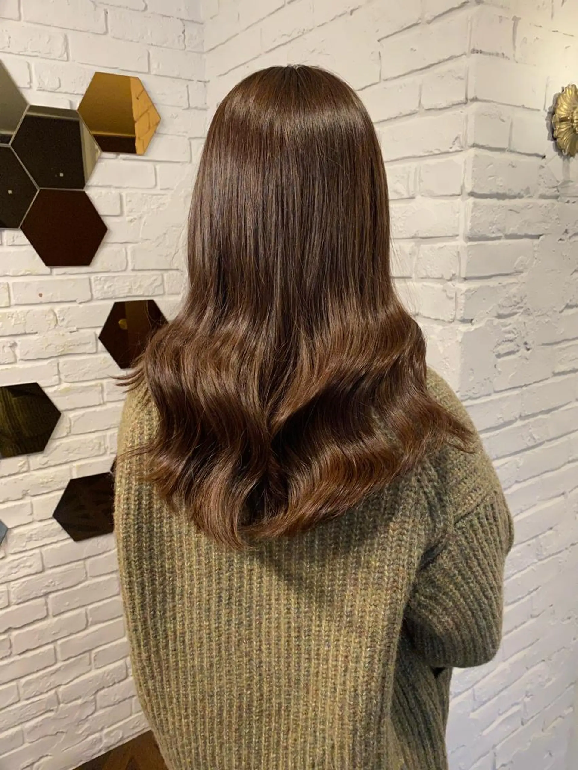 ロング カラー ヘアアレンジ グレージュ ヨシンモリ 韓国風ヘア 縮毛矯正 酸性ストレート カット ヘアカラー トリートメント 韓国ヘア×髪質 改善🇰🇷シオリのヘアスタイル