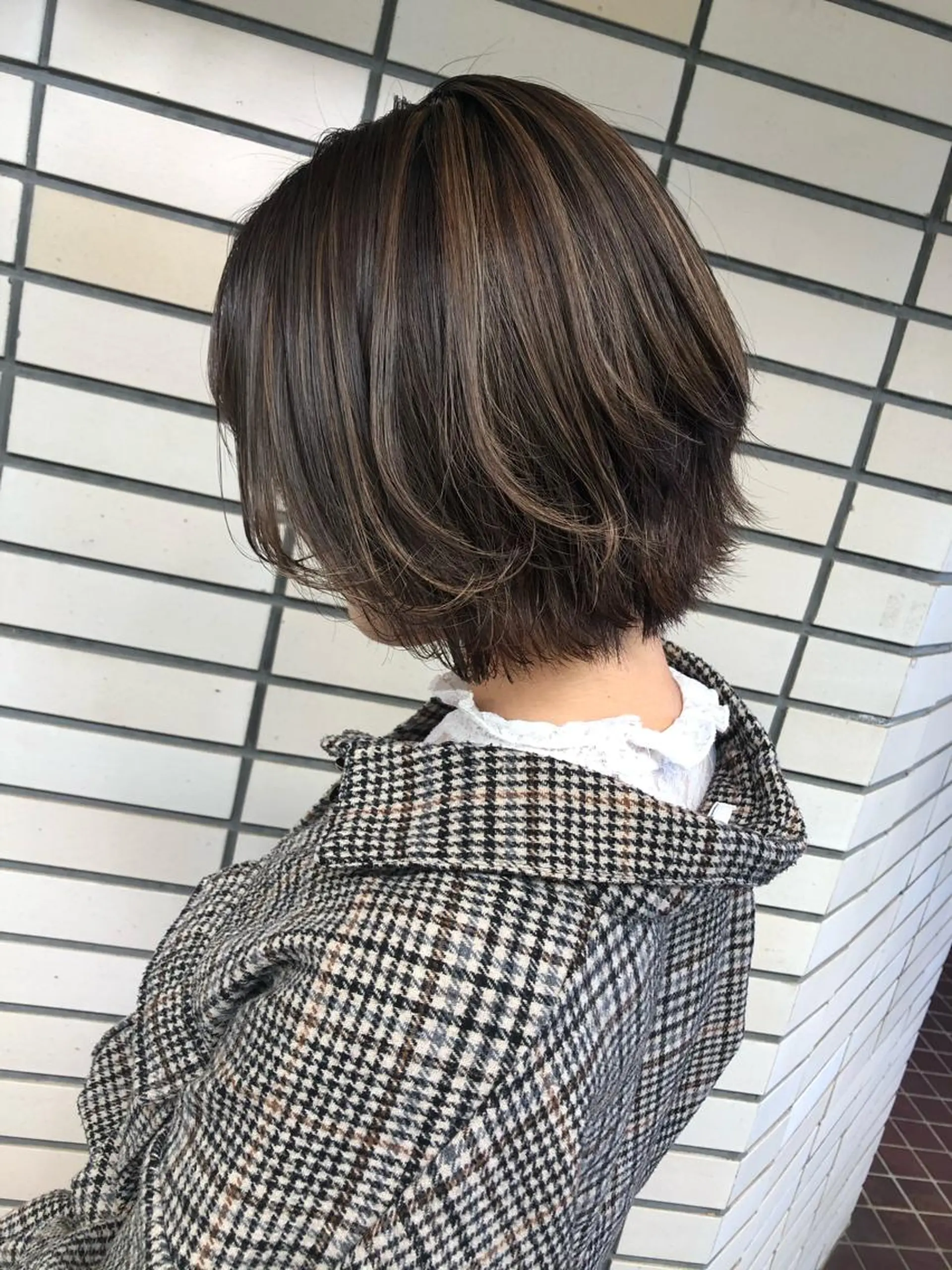 ショート カラー ハイライトカラー ハイライト カット ヘアカラー トリートメント 2nd所属・🤍2nd🤍田所 美希のヘアスタイル