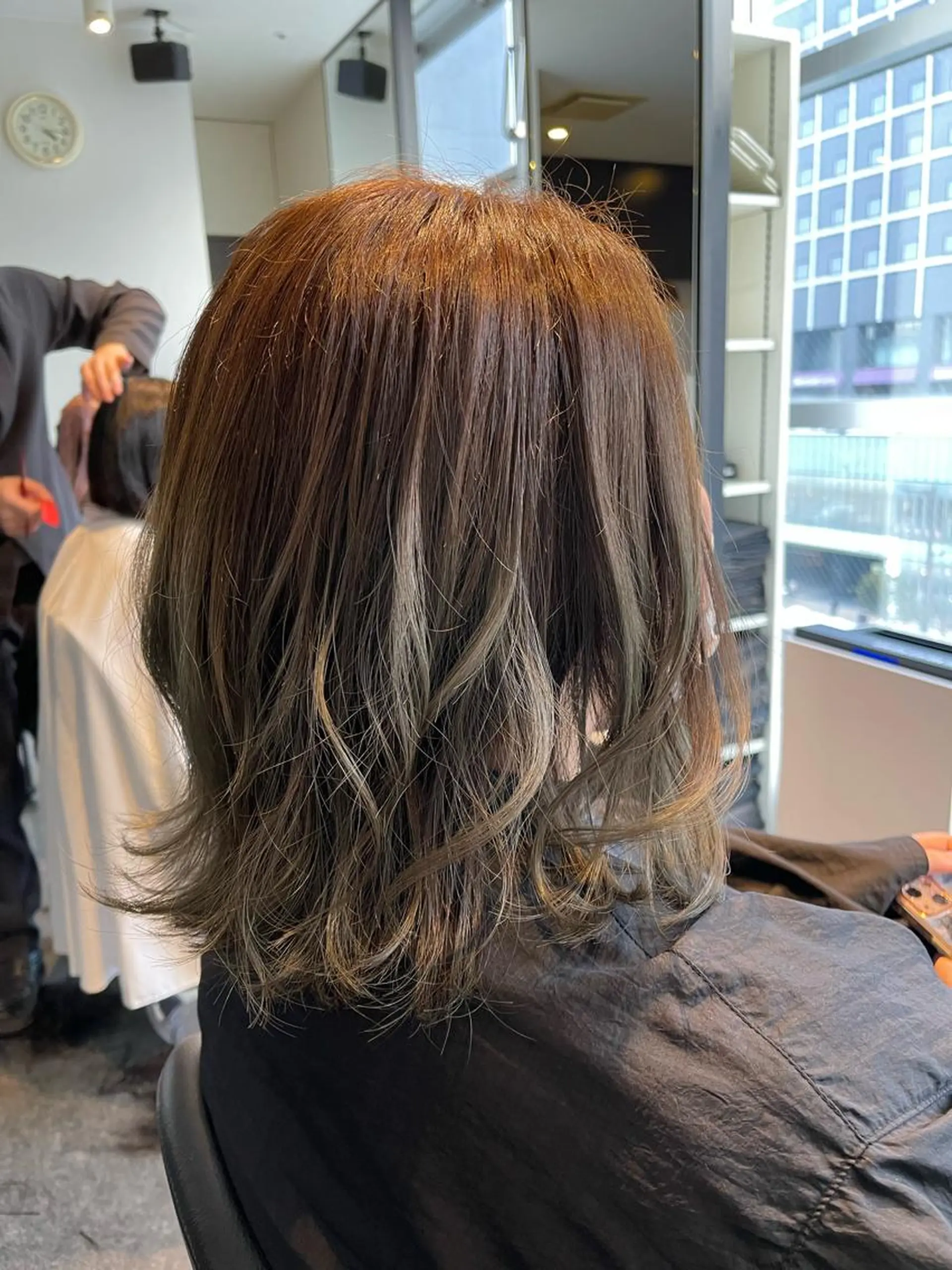 セミロング カラー セミロングパーマ トリートメント 久保田 和正のヘアスタイル