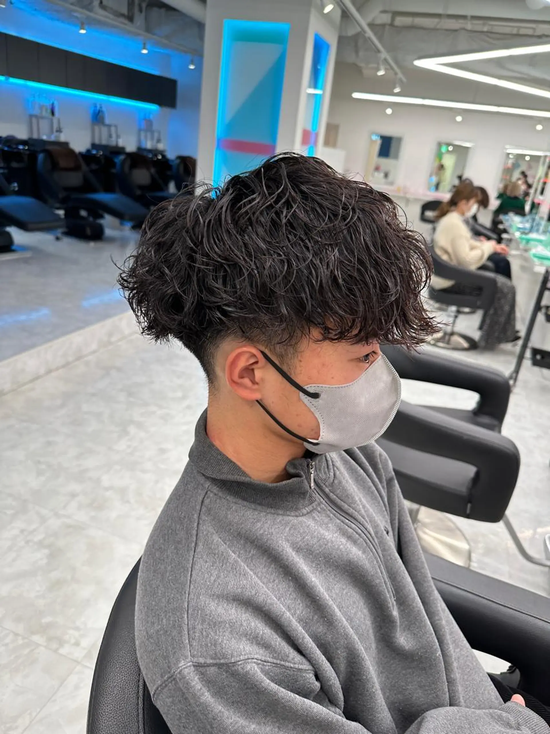 ショート カラー パーマ メンズ 【メンズサロン】 BLUCK 横浜のヘアスタイル