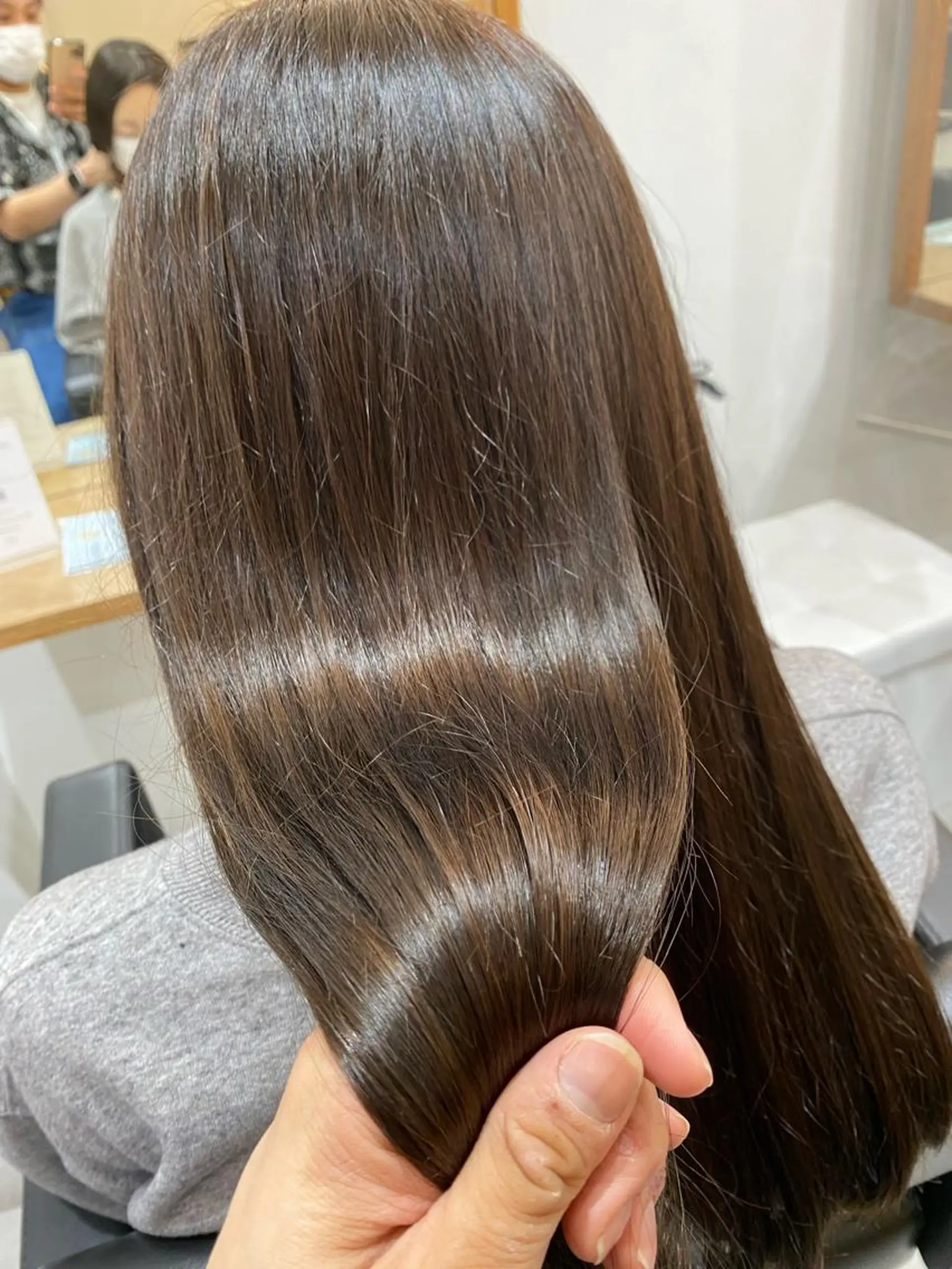 ミディアム カラー 銀座⚜️【脱白髪染め 美髪矯正】トグチのヘアスタイル