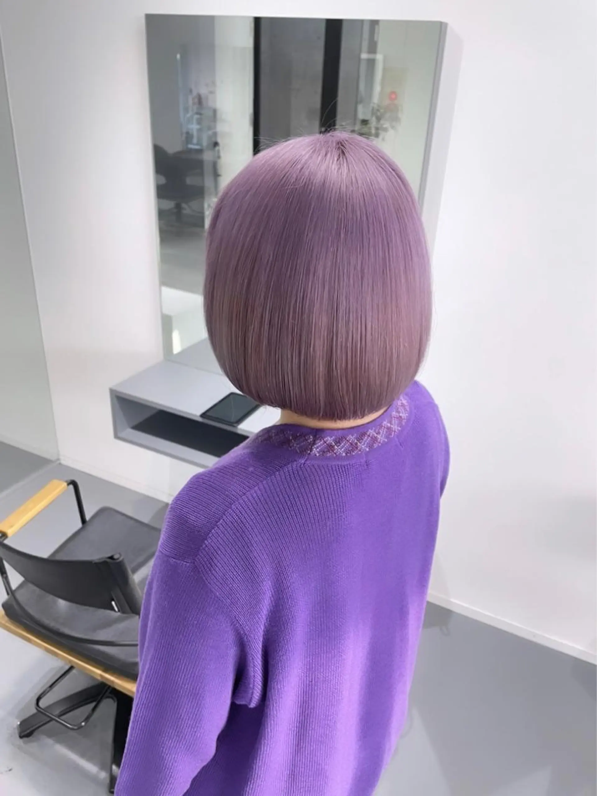 ショート カラー ヘアカラー LEF TATEMACHI所属・西山祐生/ハイトーン /ケアブリーチ/艶髪のヘアスタイル