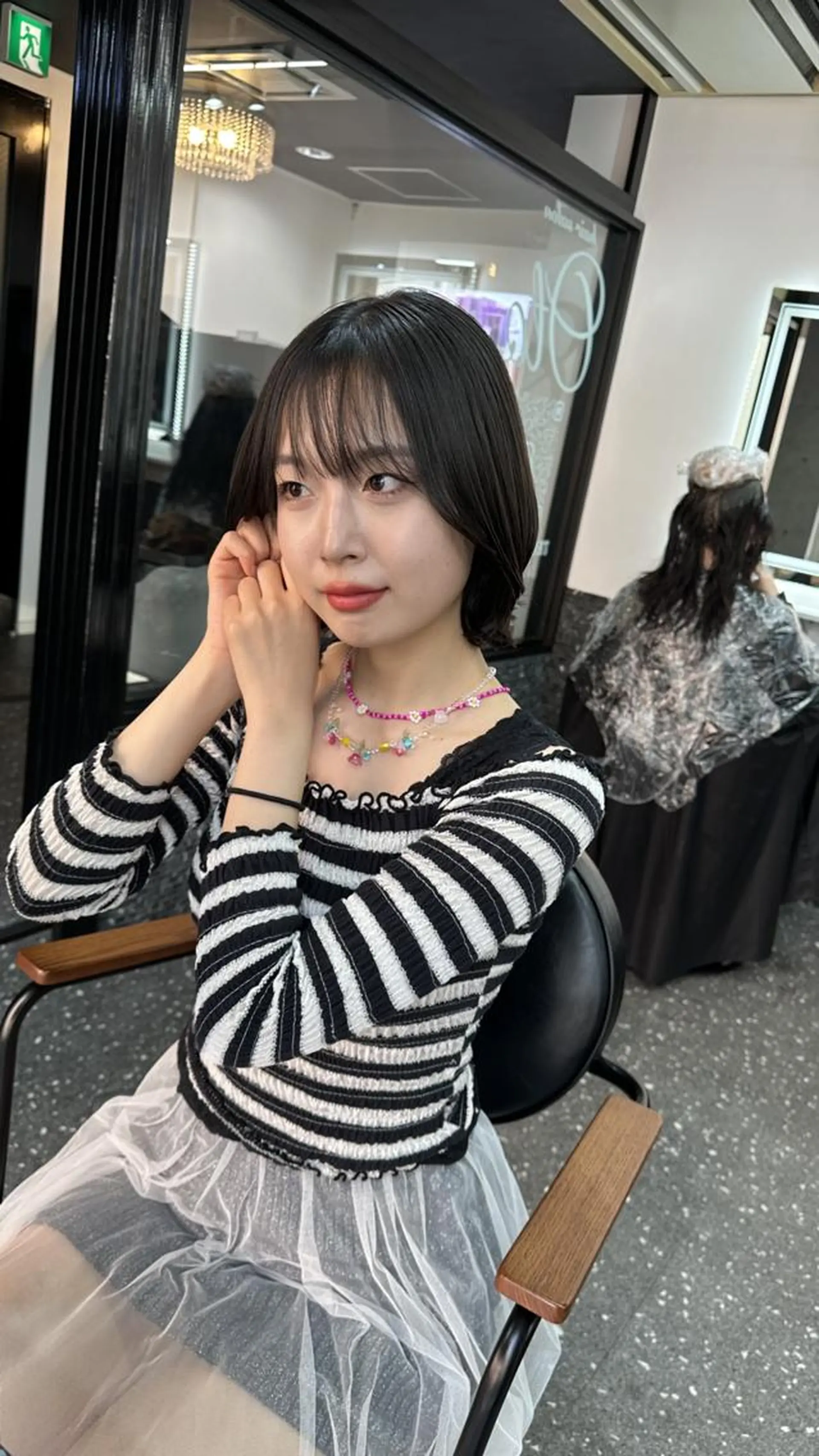 ロング カット ヘアカラー トリートメント 韓国レイヤーカット要 暗透カラー📓吉祥寺のヘアスタイル