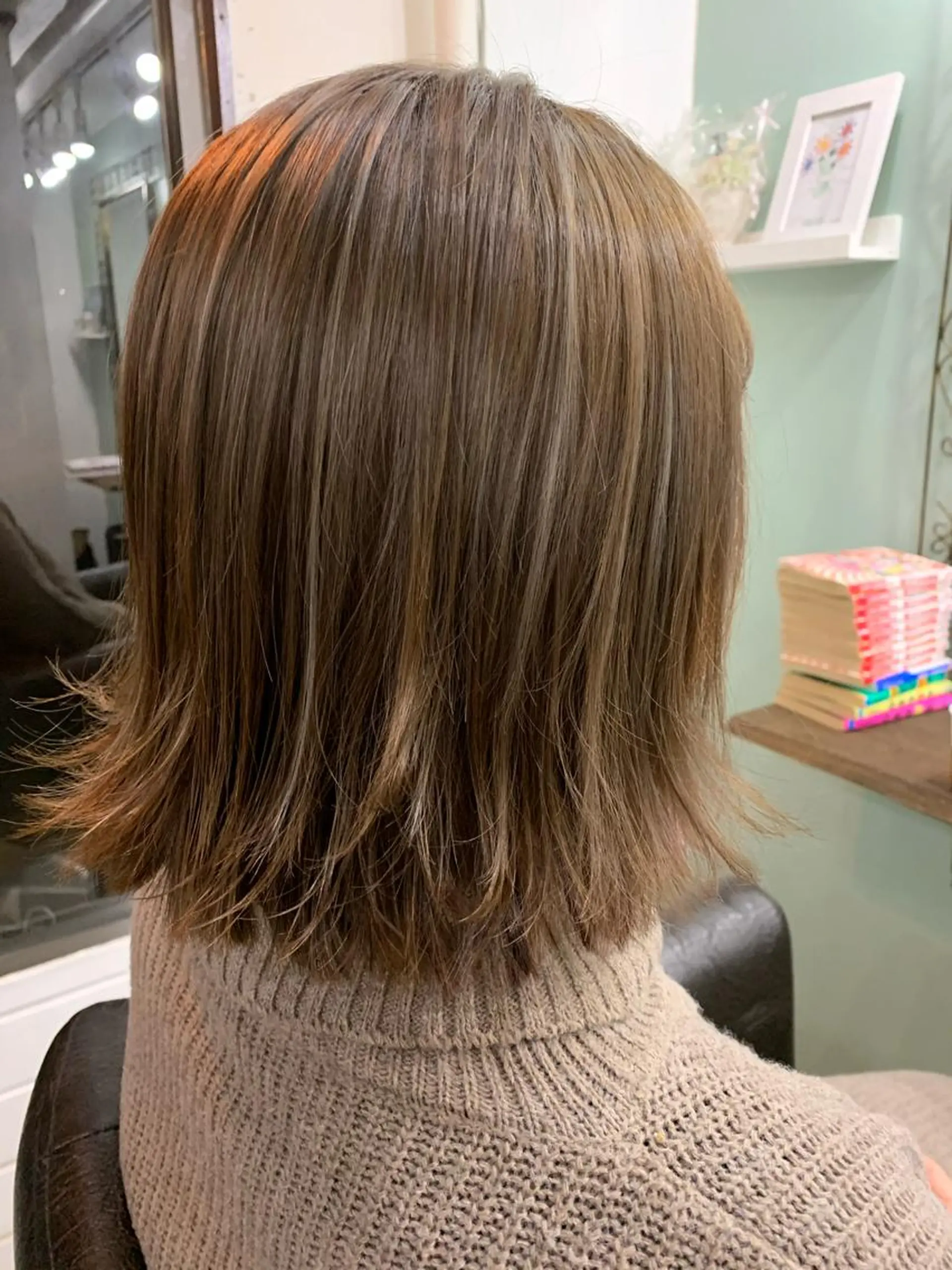 ミディアム カラー R ri R takagiのヘアスタイル