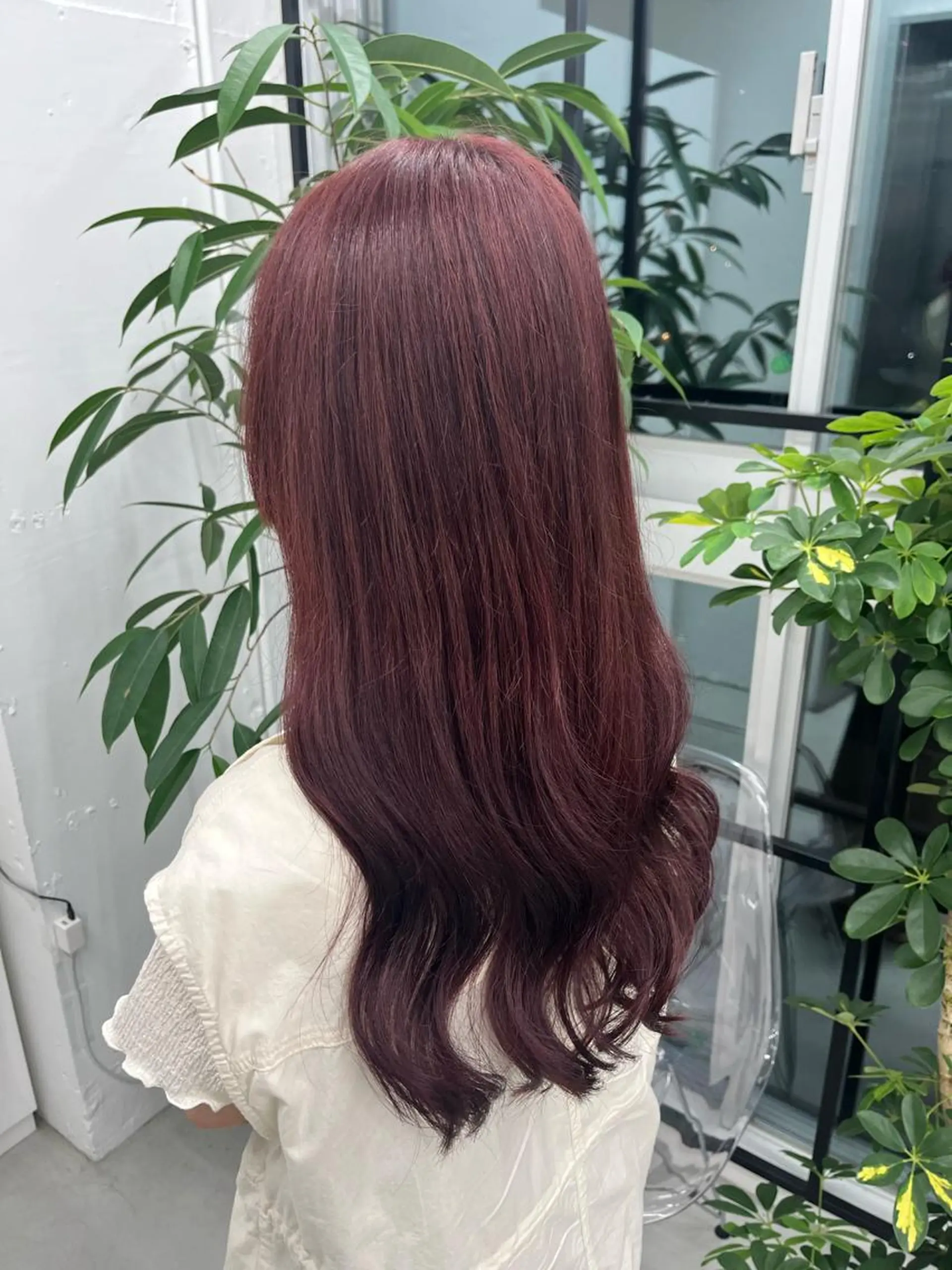 ロング カラー レッドカラー トリートメント ヘアカラー トリートメント 🫧‪Ameri🫧 JILLSTUDIOのヘアスタイル