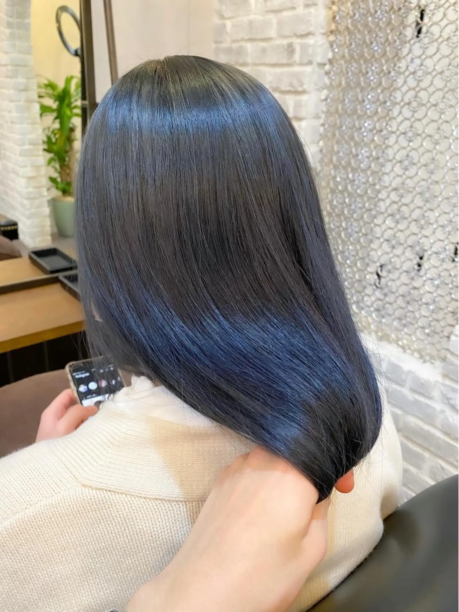 セミロング ヘアカラー トリートメント 💖透明感カラー HAYATO💖のヘアスタイル