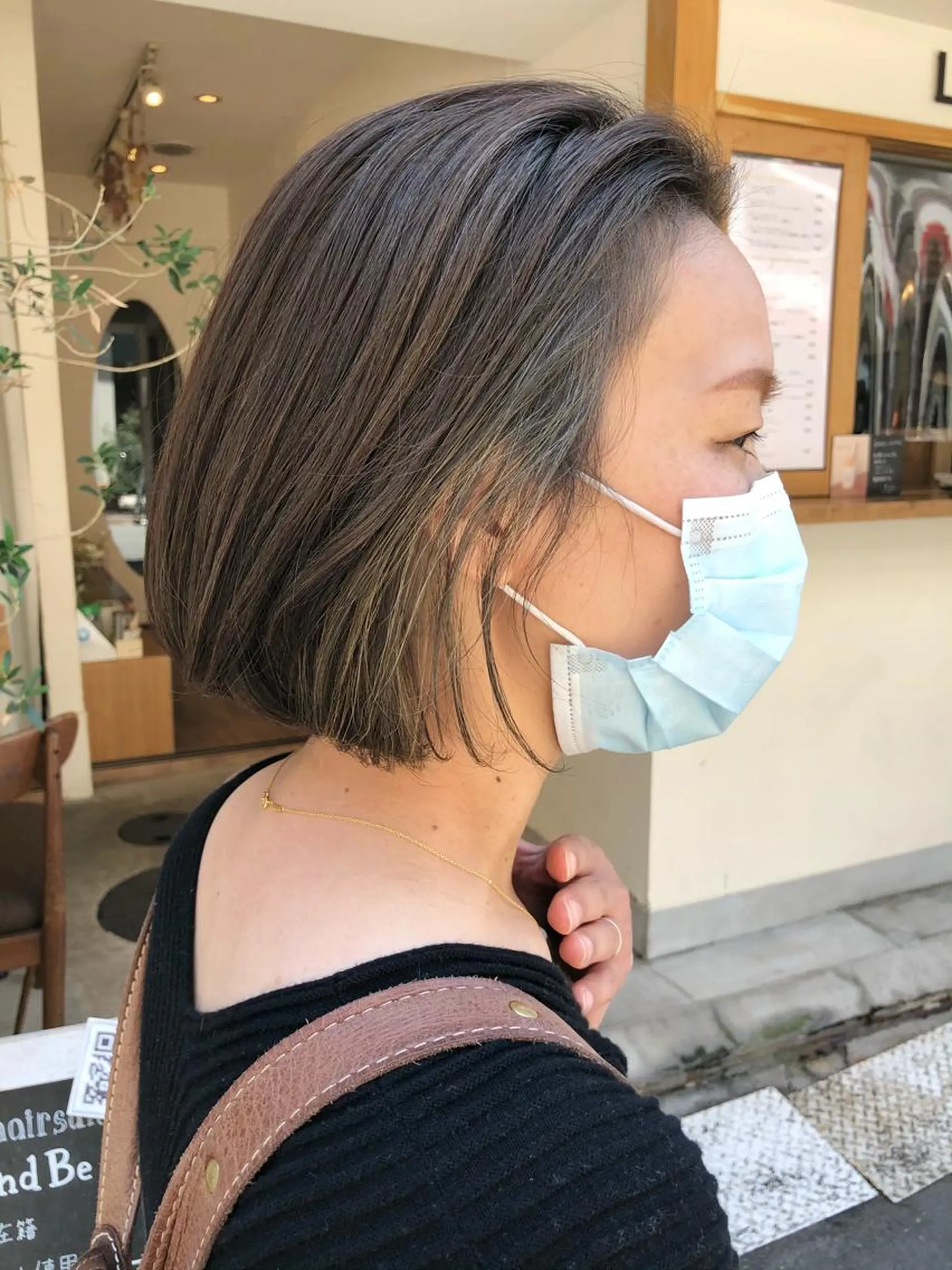 ショート カラー 透明感カラー ハイライトカラー オレンジ ハイライト luve heart's And Be  minamisemba所属・脇坂 佳世の眉毛・アイブロウイメージ