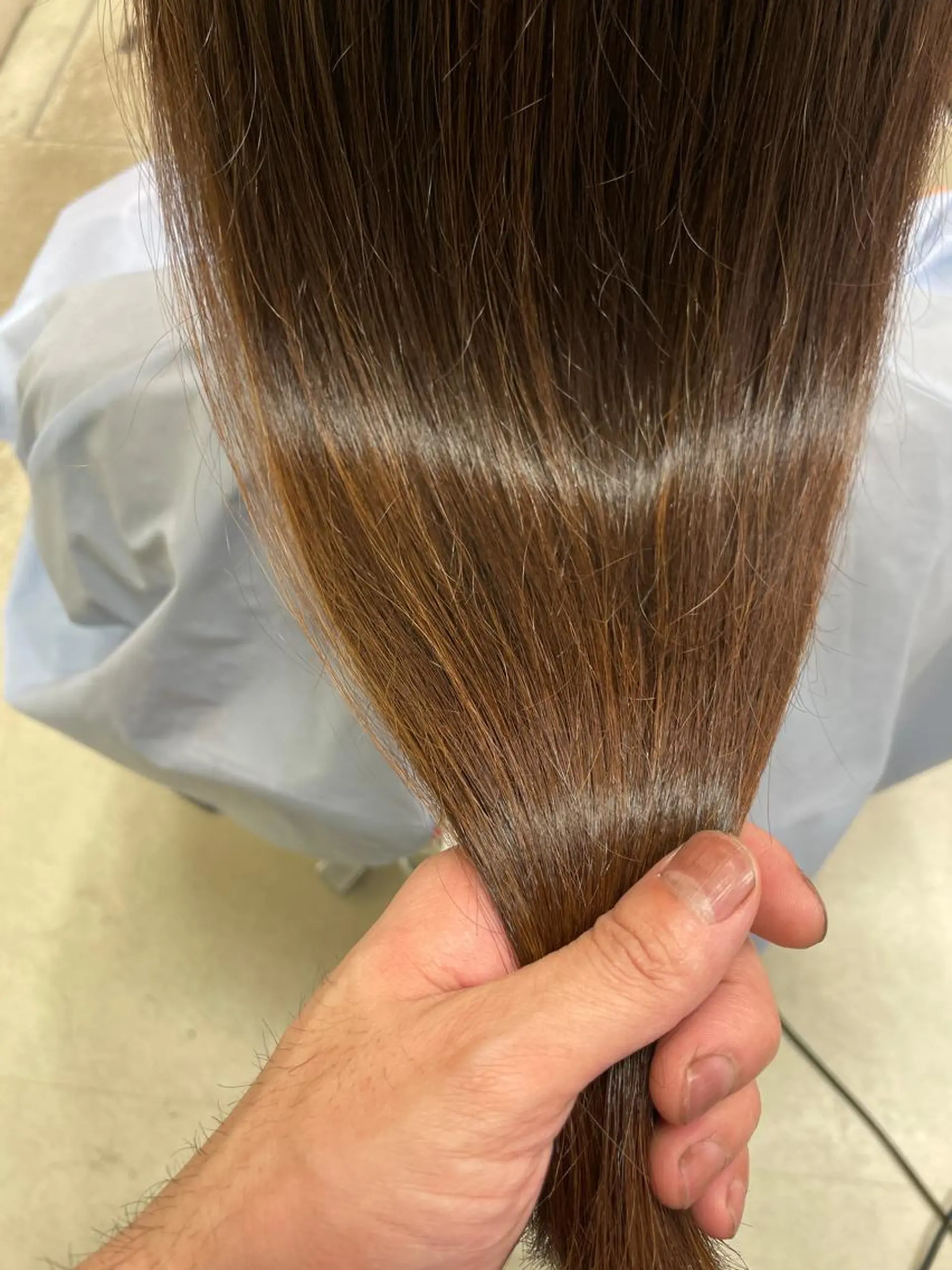 ロング カット ヘアカラー 縮毛矯正 le. pidorgeのヘアスタイル