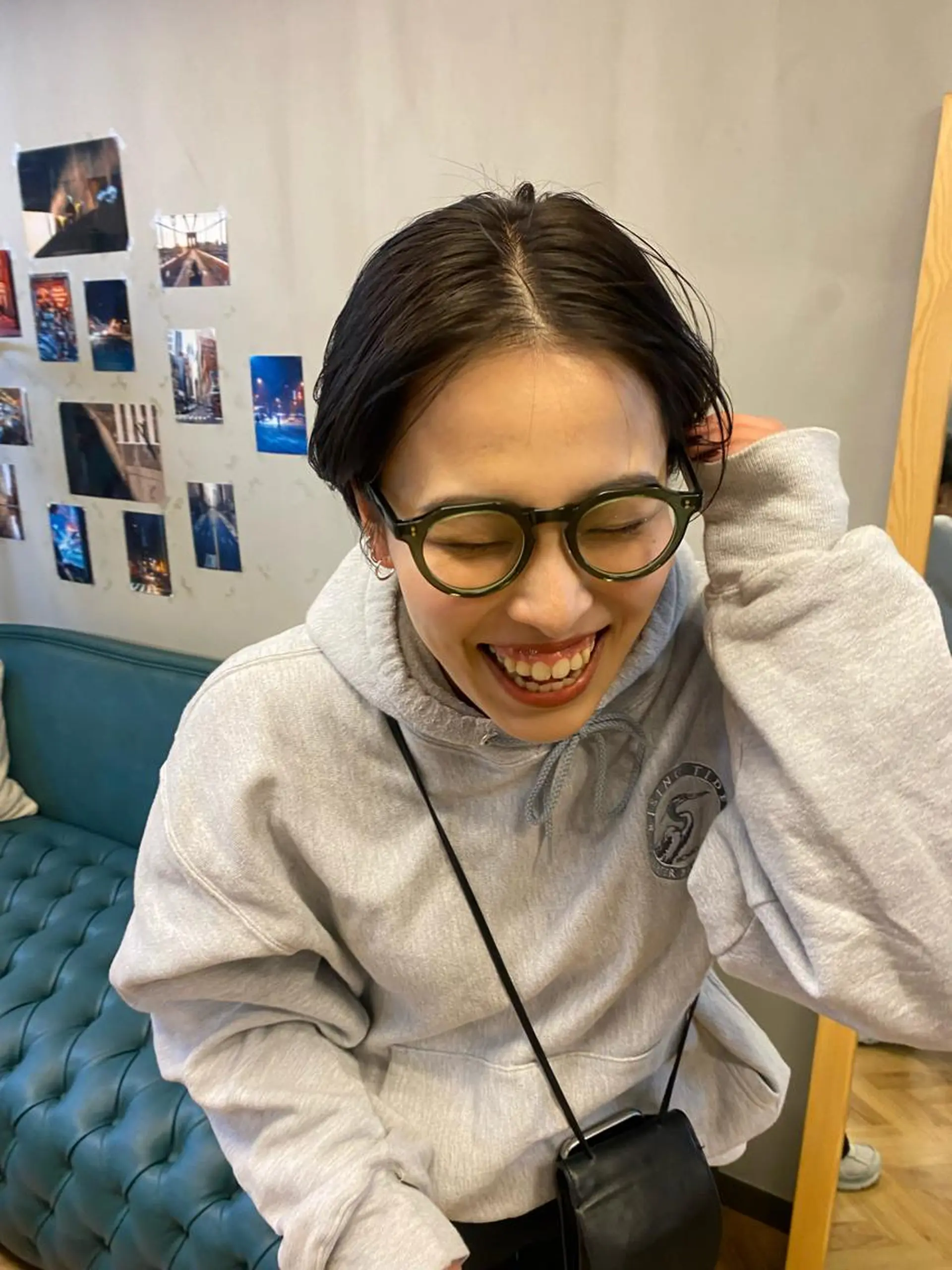 ショート カラー カット ヘアカラー トリートメント ハル🌸柔色/ ブリーチなし/艶髪のヘアスタイル