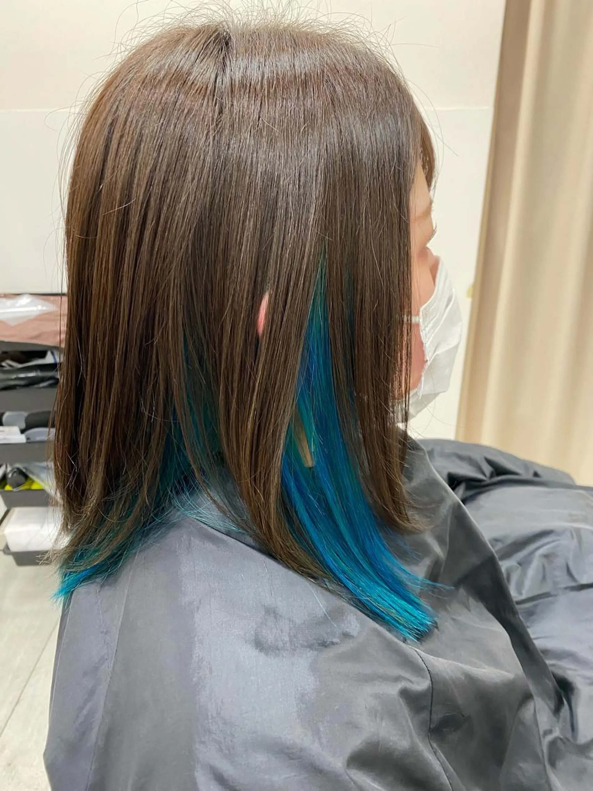 ミディアム ヘアカラー トリートメント 月野涼風 /レイヤーカットのヘアスタイル