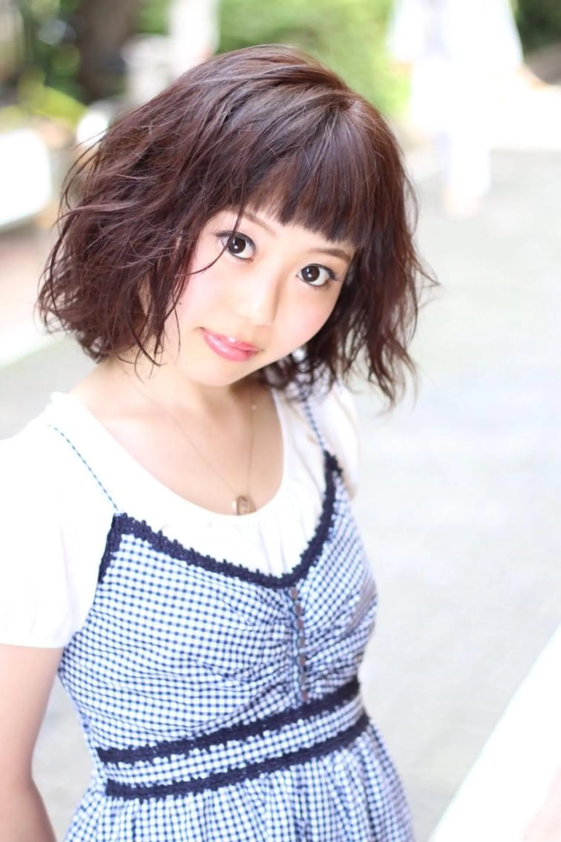 ミディアム カラー パーマ 透明感カラー 小顔カット ✨hair make flencia✂️✨のヘアスタイル