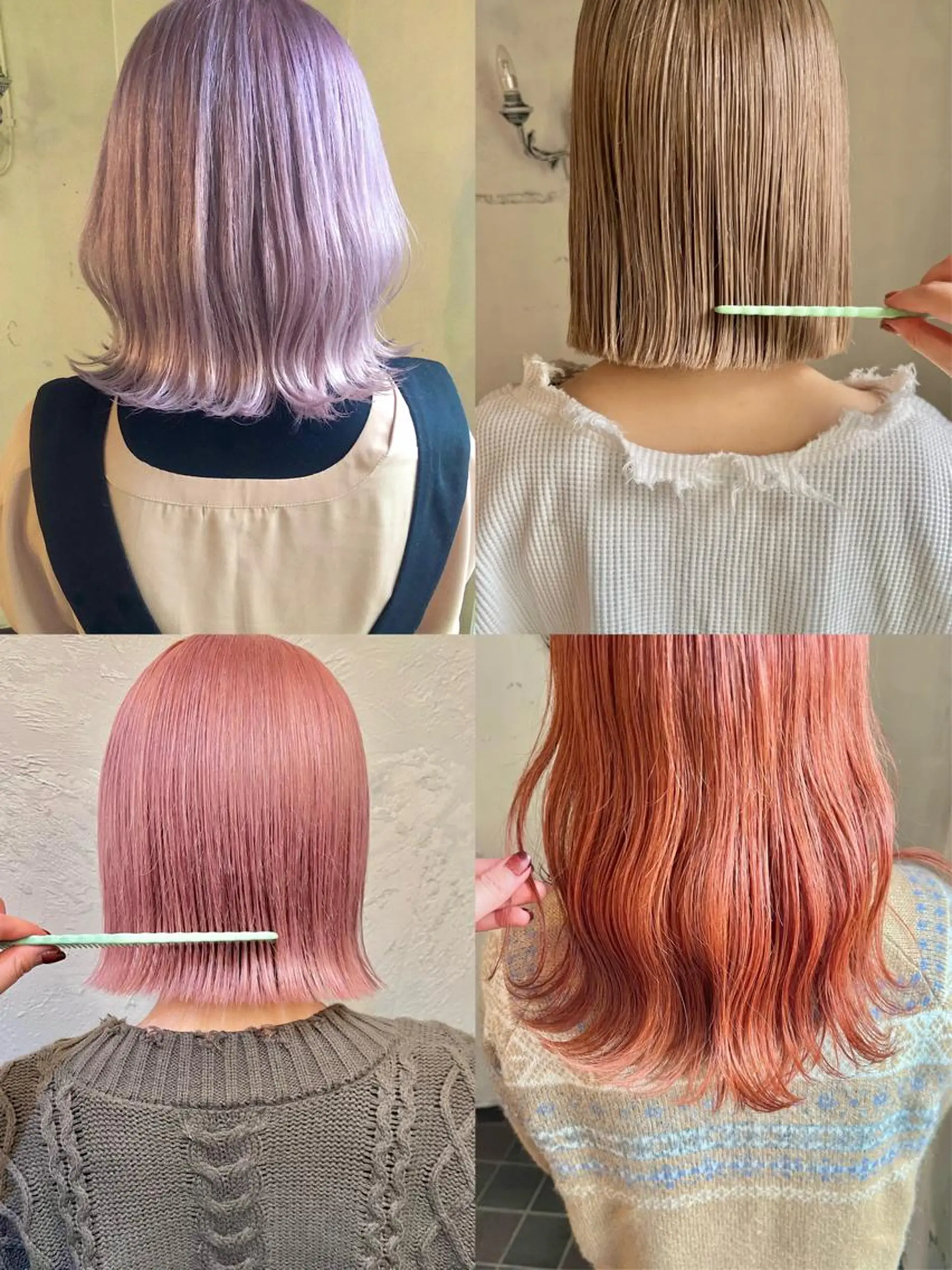 ミディアム カラー 暖色カラー/ブリーチ /かしむらゆうかのヘアスタイル