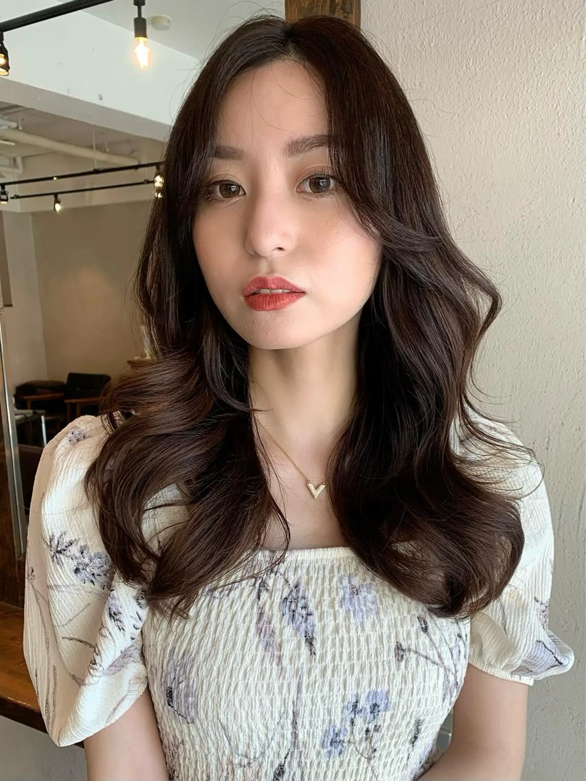 ロング カラー カット ヘアカラー トリートメント ヘッドスパ 透明感/オリーブ/ グレージュ/YUKAのヘアスタイル