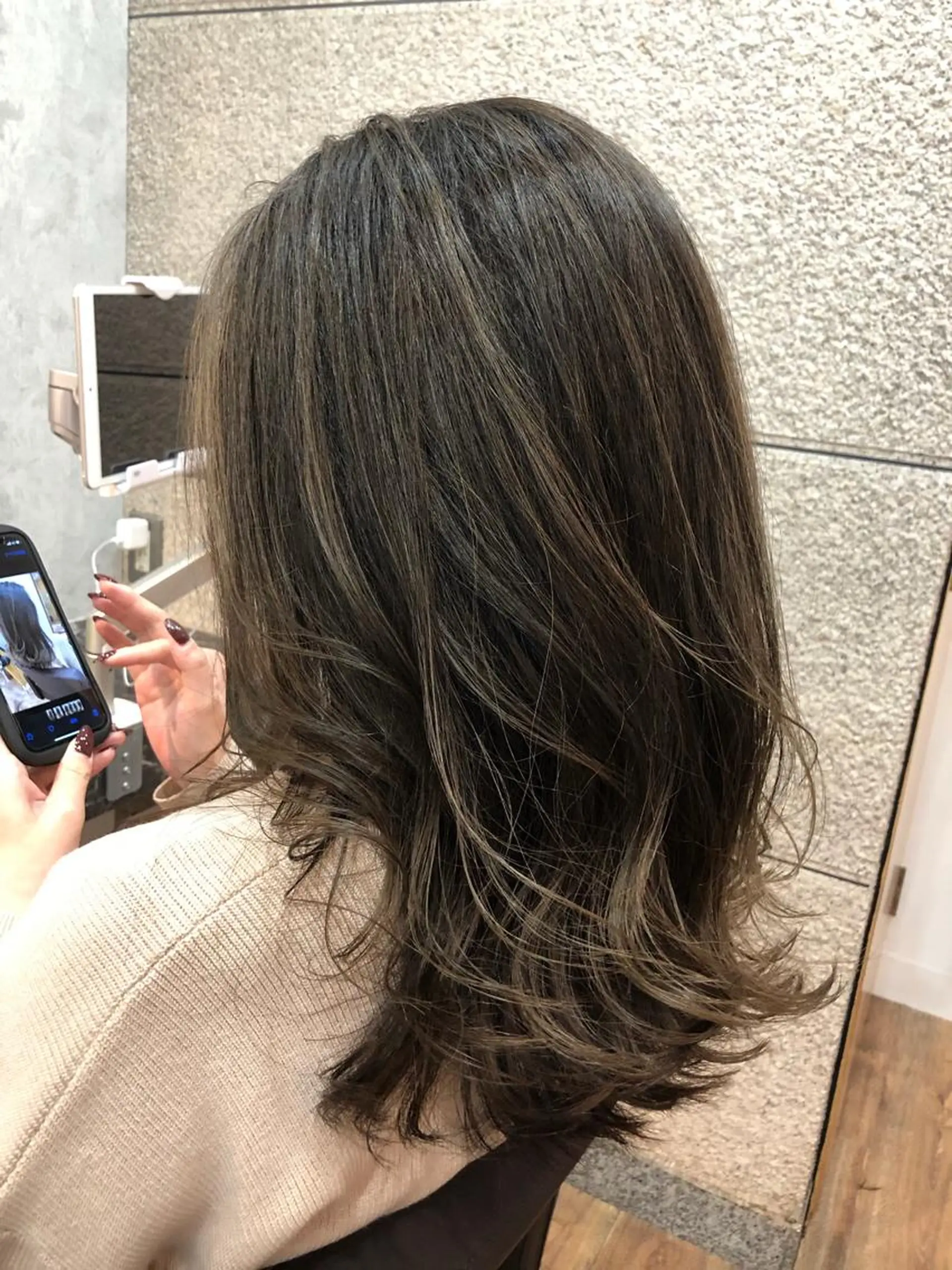 ミディアム カラー olino 【オリノ】西田辺のヘアスタイル