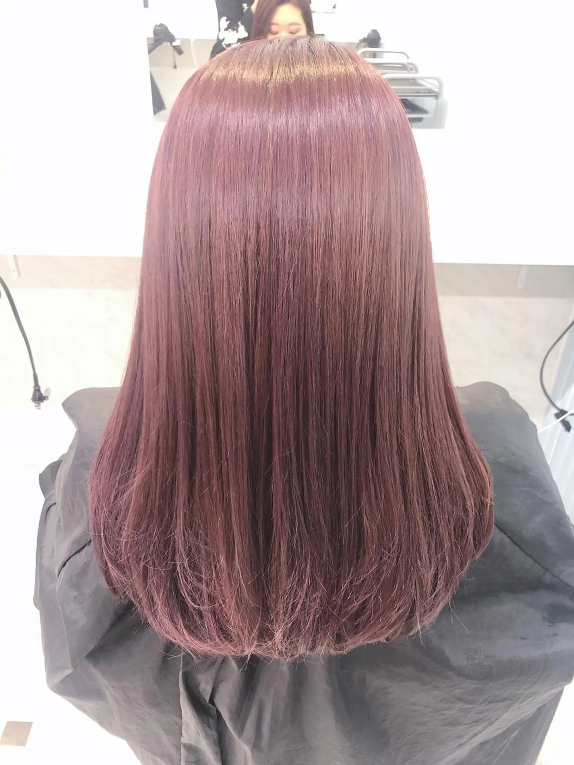 セミロング カラー ヘアカラー トリートメント ヘッドスパ ヘアセット 韓国艶カラー🇰🇷 DISCO💙のヘアスタイル