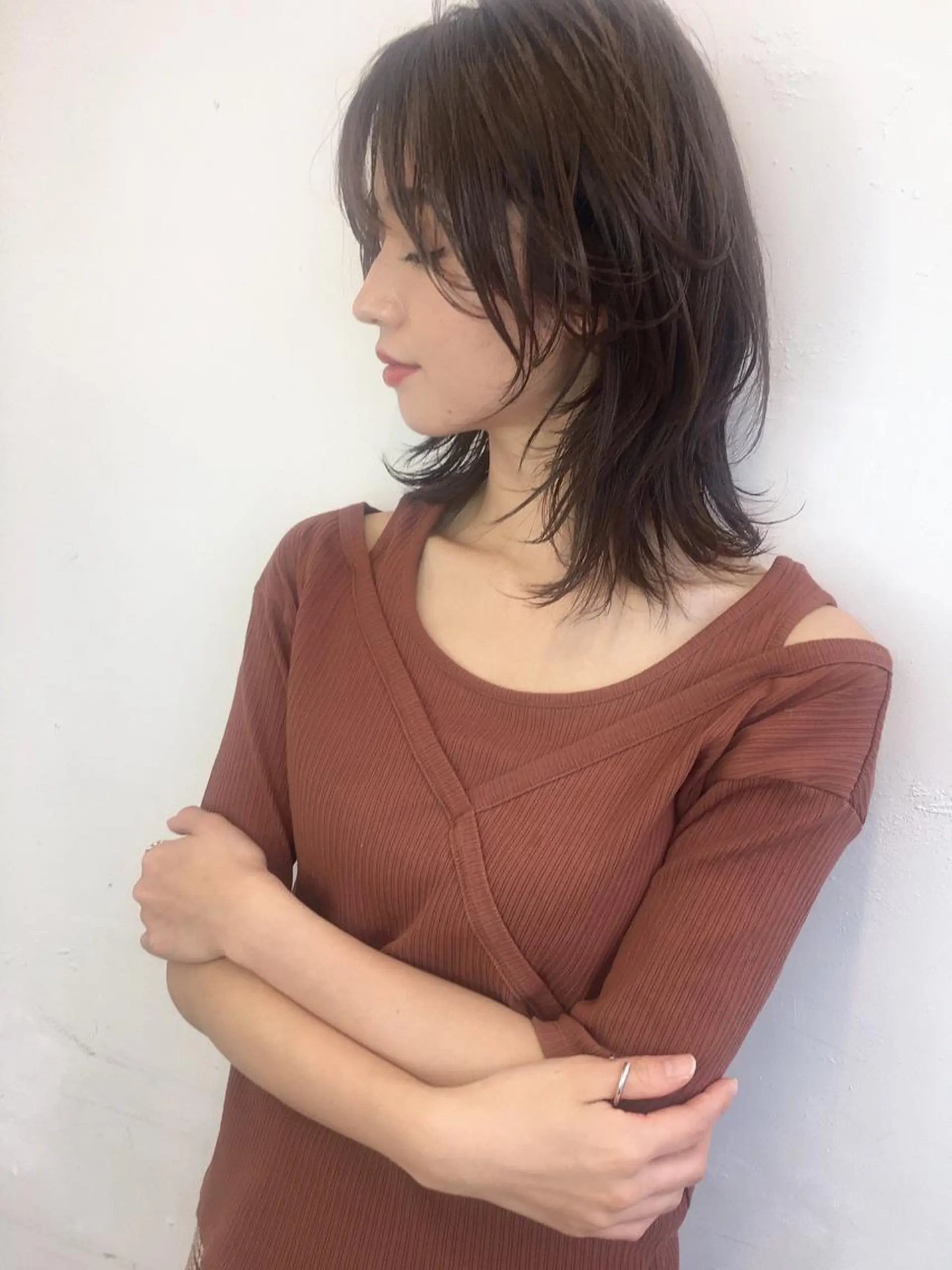 ミディアム 鎌倉 彩のヘアスタイル