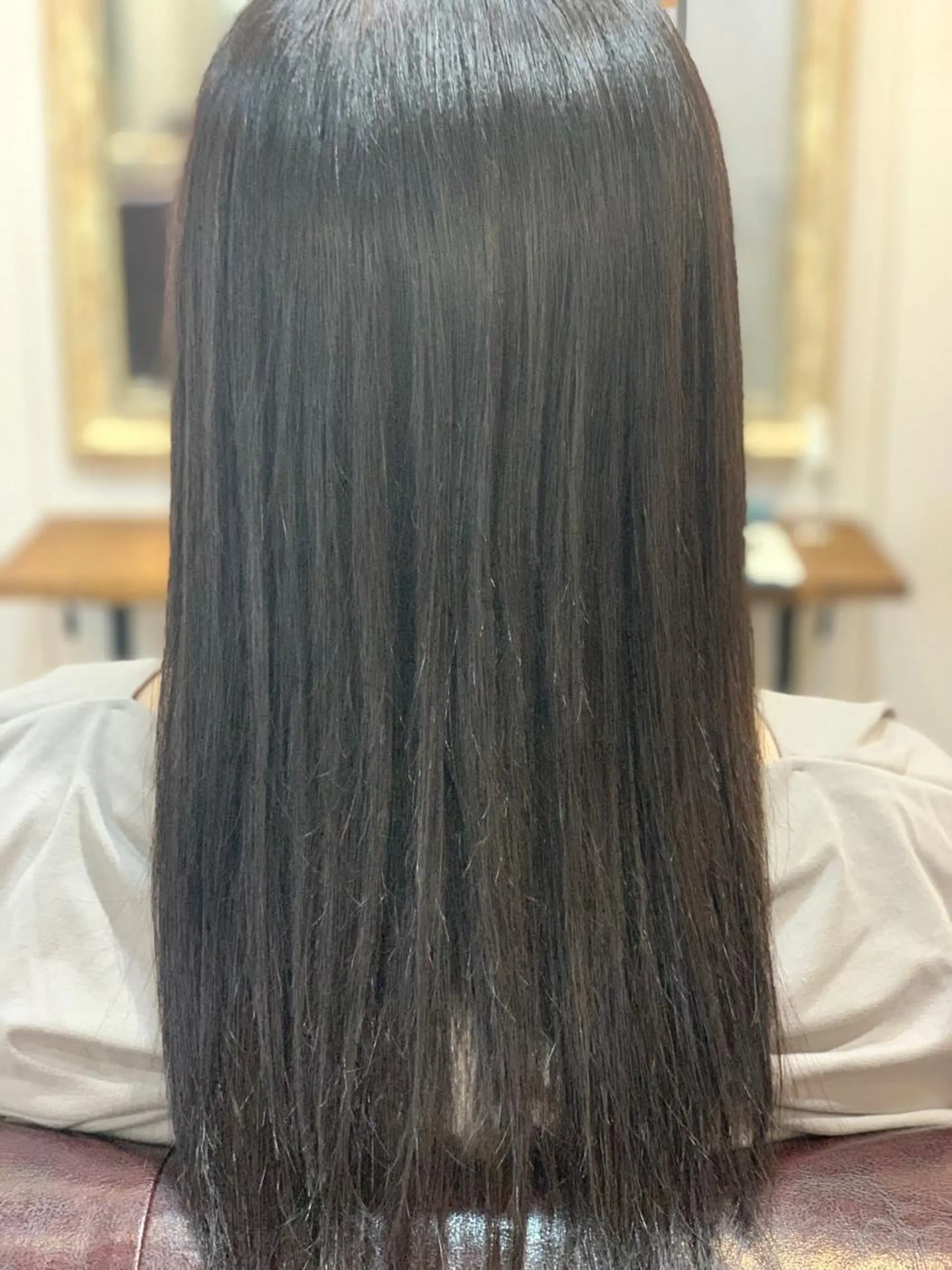 ロング カット 縮毛矯正 トリートメント 前井 正人のヘアスタイル