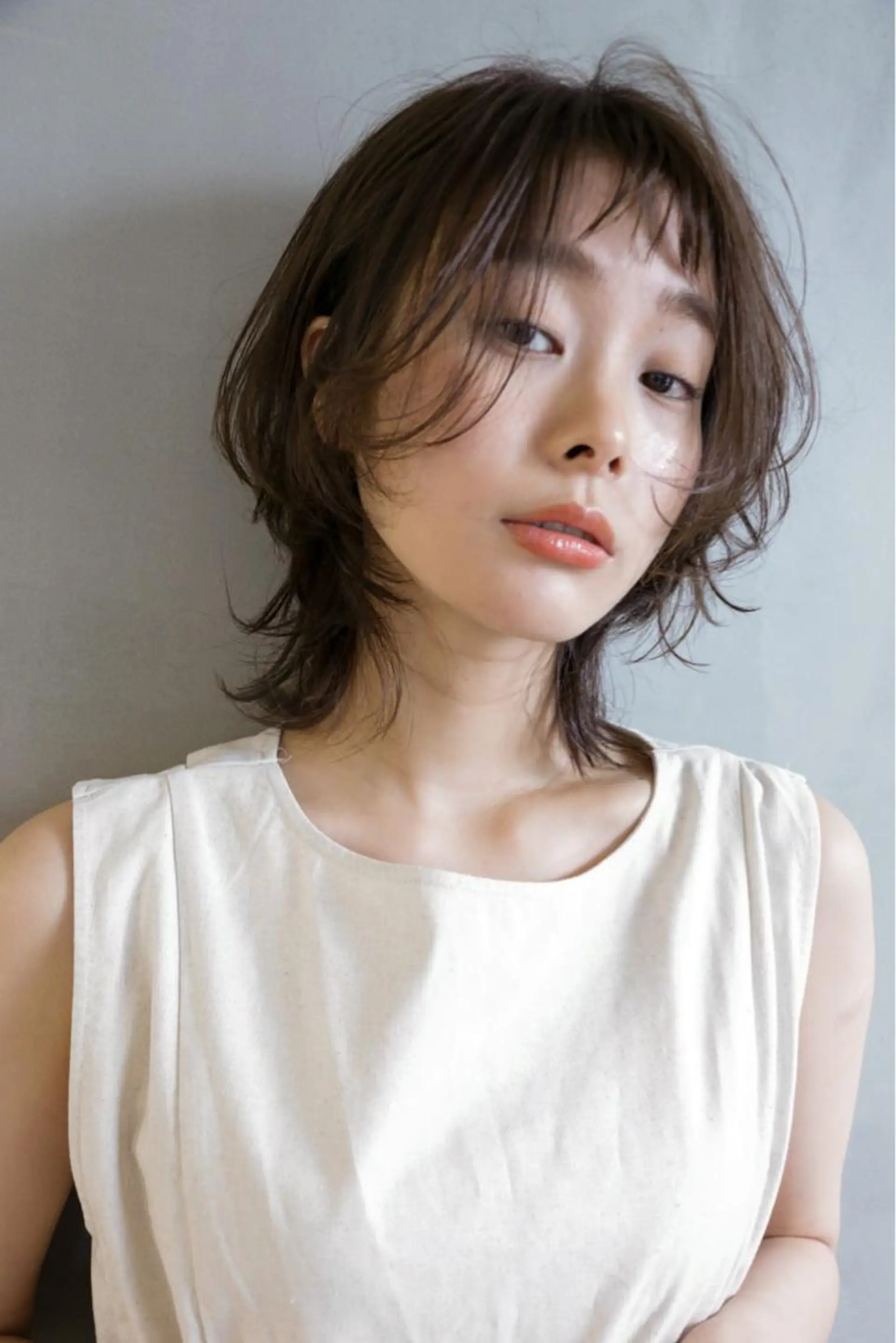 ミディアム GO TODAY SHAIR SALON 梅田NU茶屋町店所属・田中成美/レイヤー カット/透明感カラーのヘアスタイル