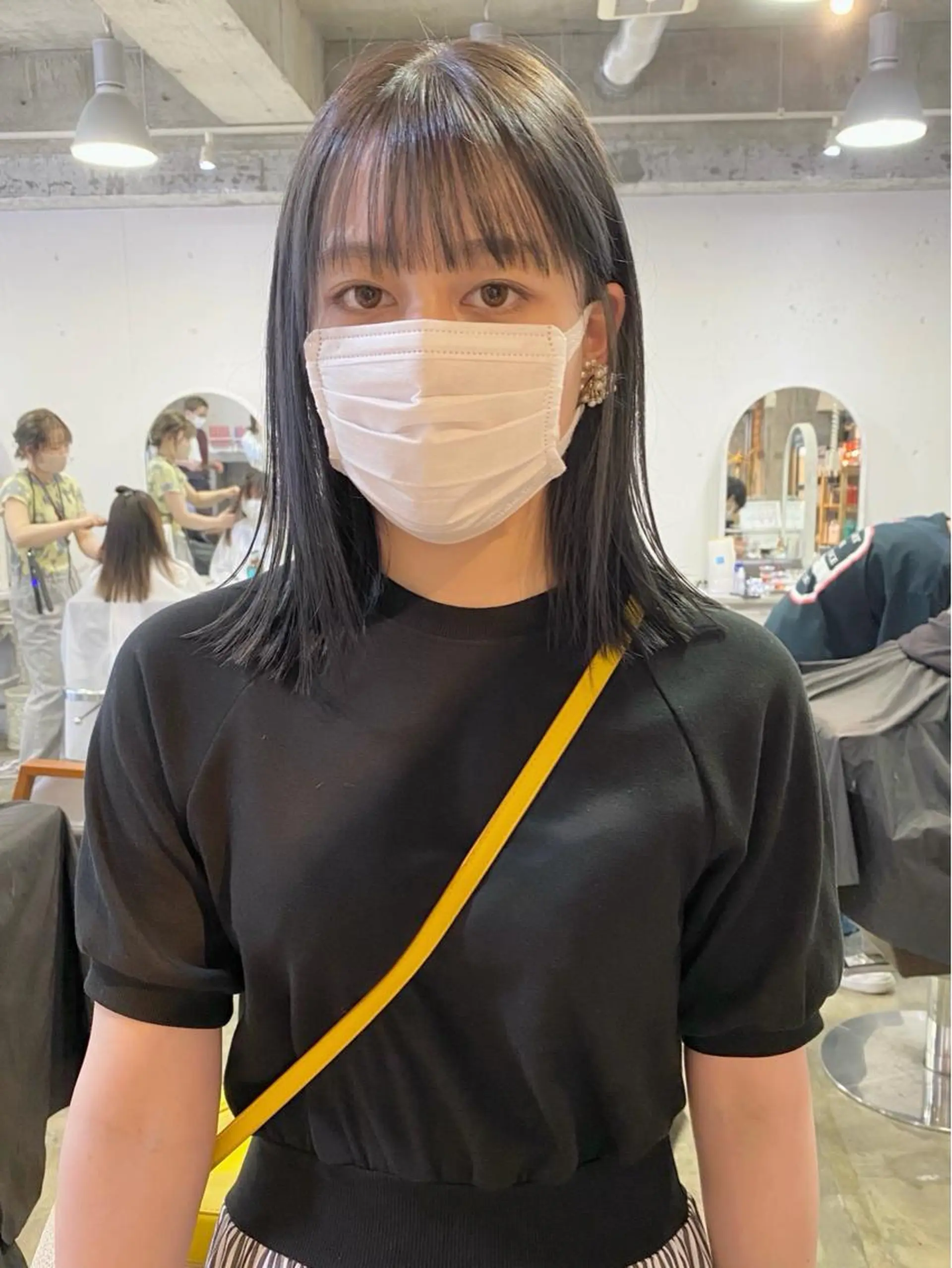 ミディアム カラー カット ヘアカラー Piaコータロー ハイトーン&‪ボブのヘアスタイル