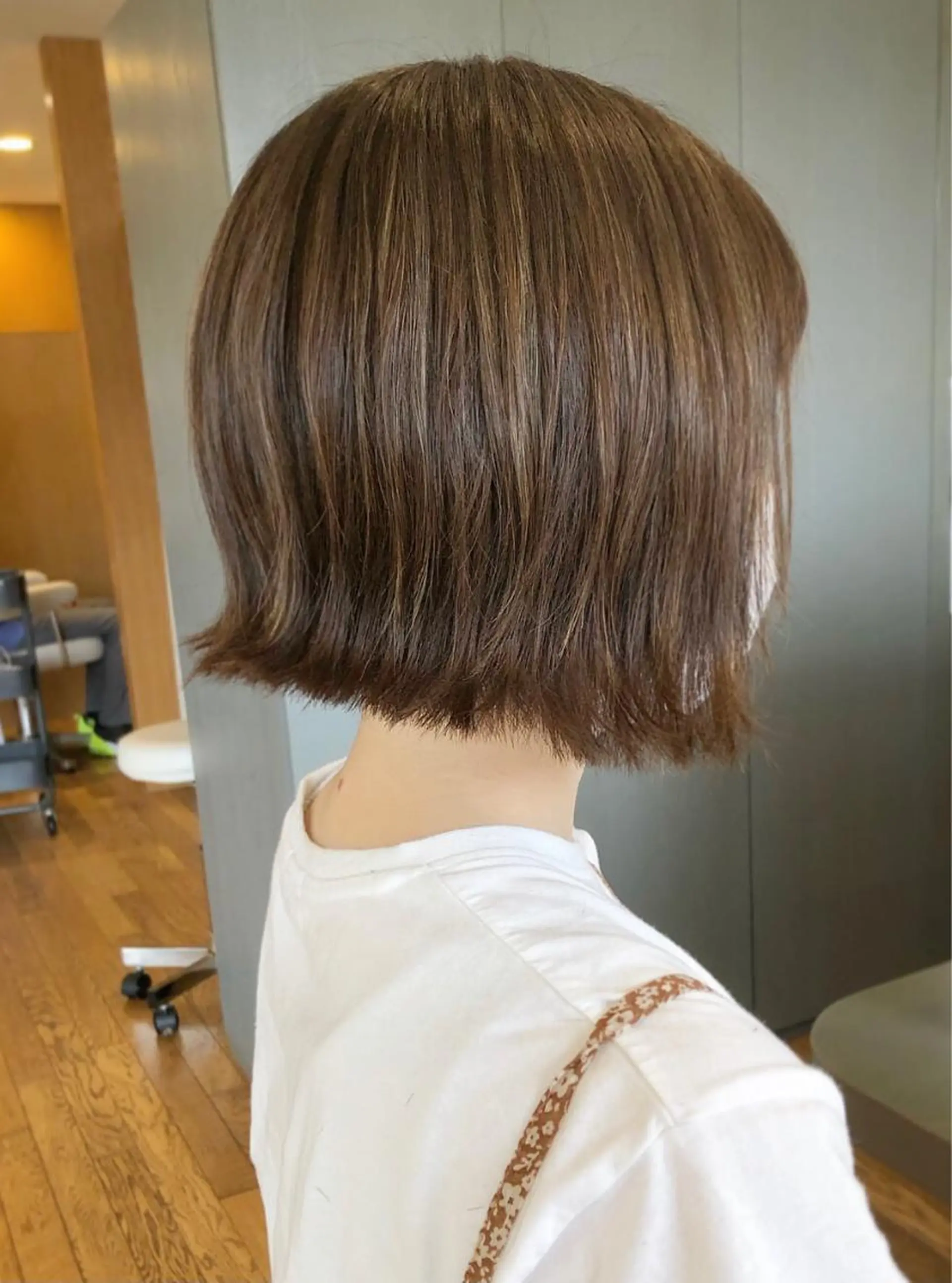 ミディアム カラー ヘアアレンジ 永井 亜実のヘアスタイル