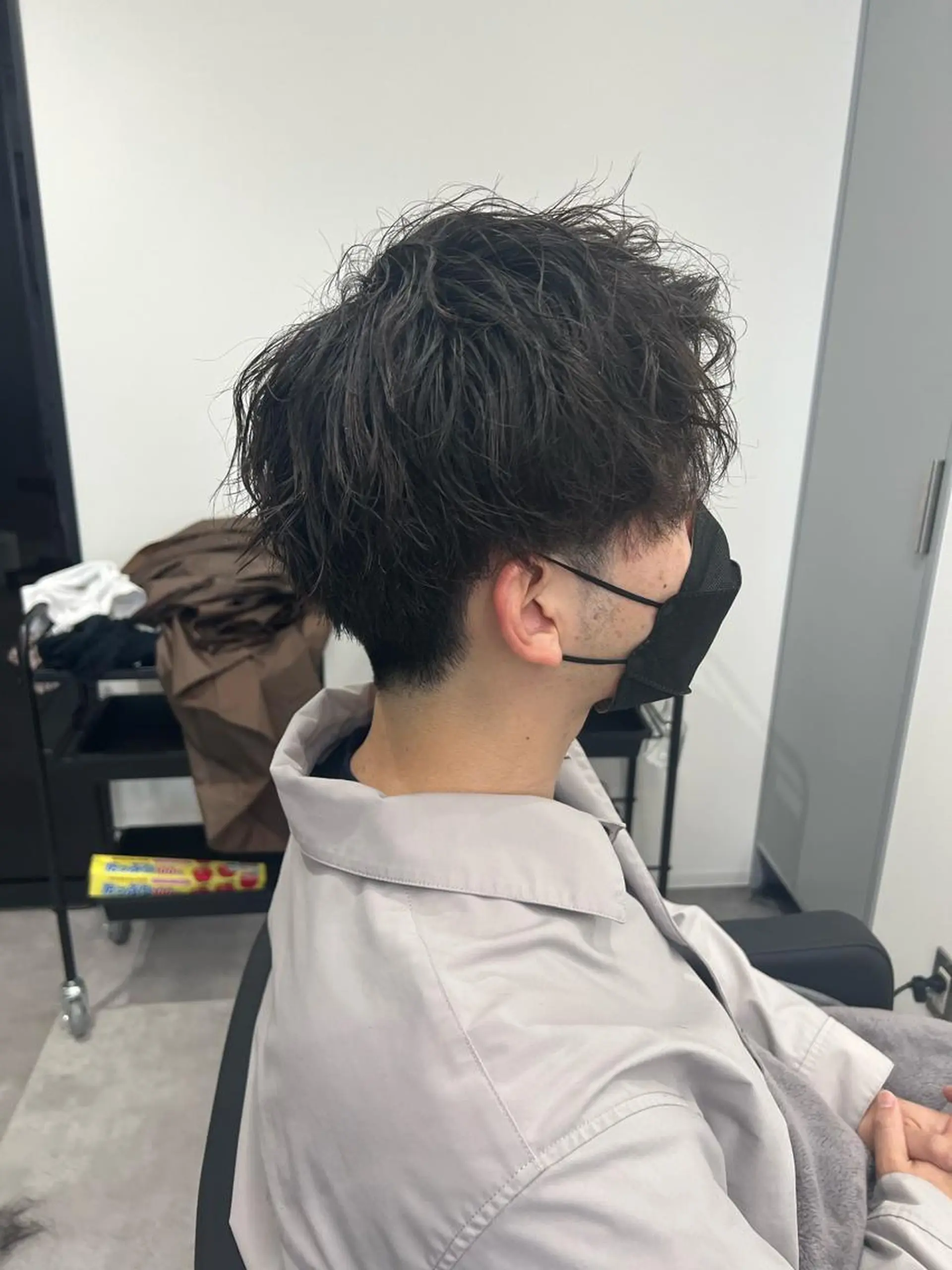 パーマ メンズ メンズブリーチ メンズインナーカラー メンズ韓国風 メンズパーマ ボブ LOOP HAIR Eyelash所属・LOOP REMIのヘアスタイル