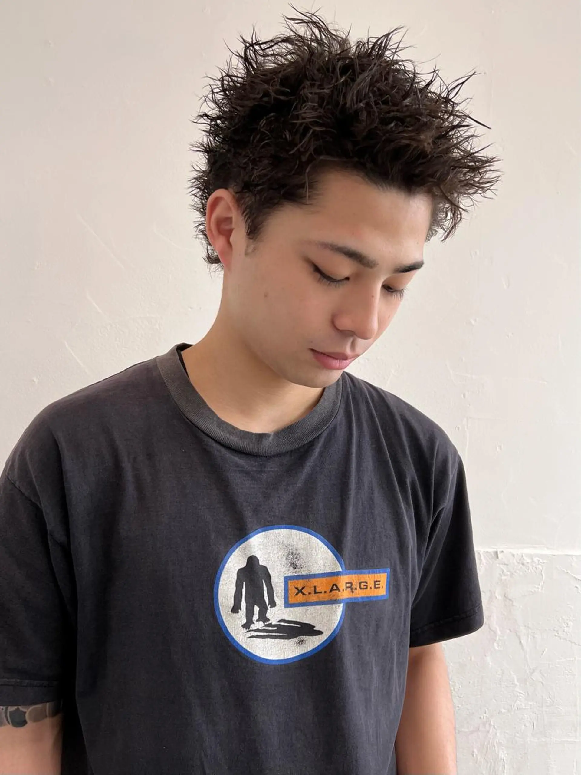 ショート パーマ メンズ カット パーマ メンズスタイリスト リュウジのヘアスタイル