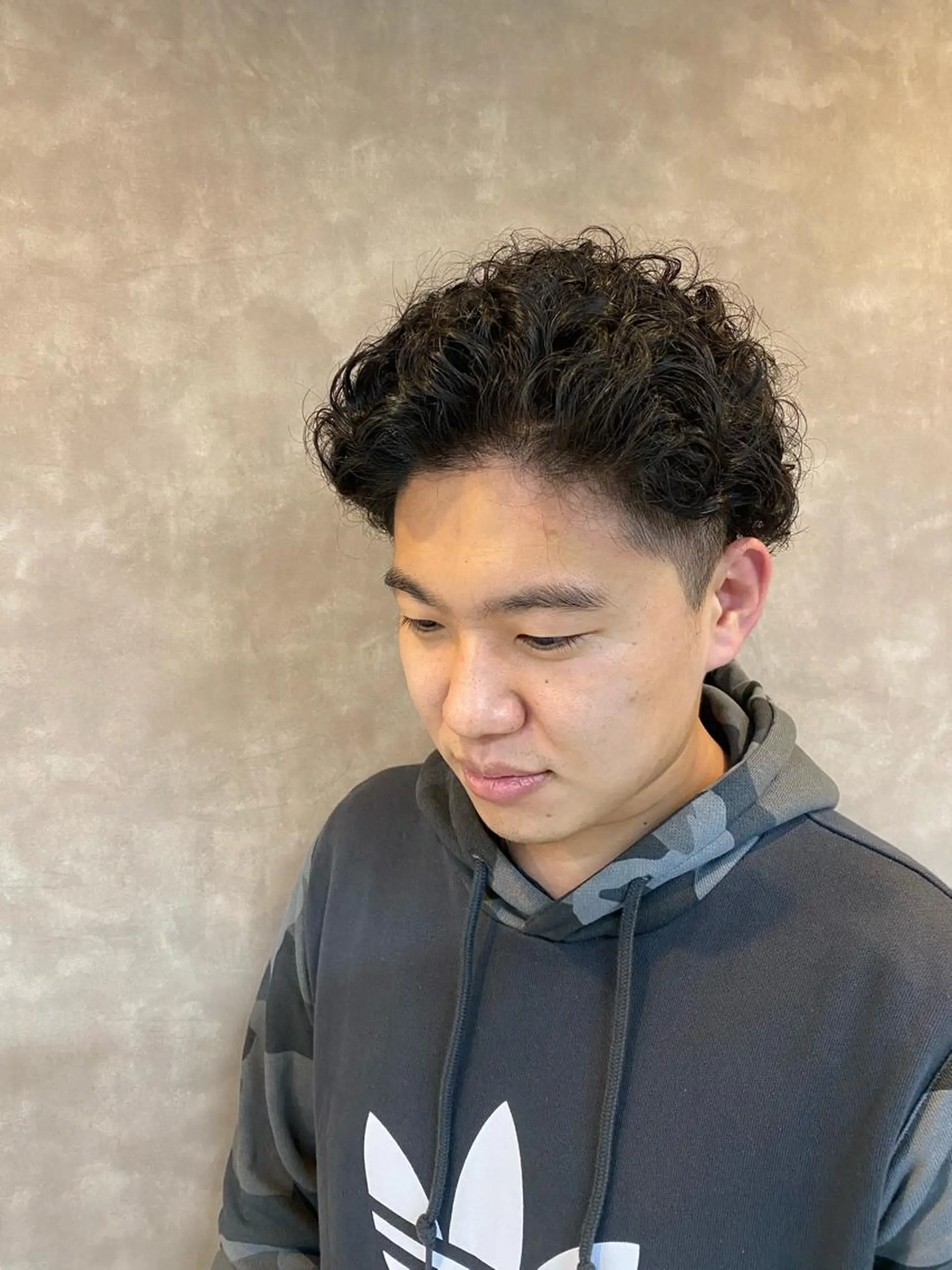 パーマ メンズ メンズパーマ カット パーマ トリートメント ヘッドスパ tocca 💜石田愛結💜のヘアスタイル