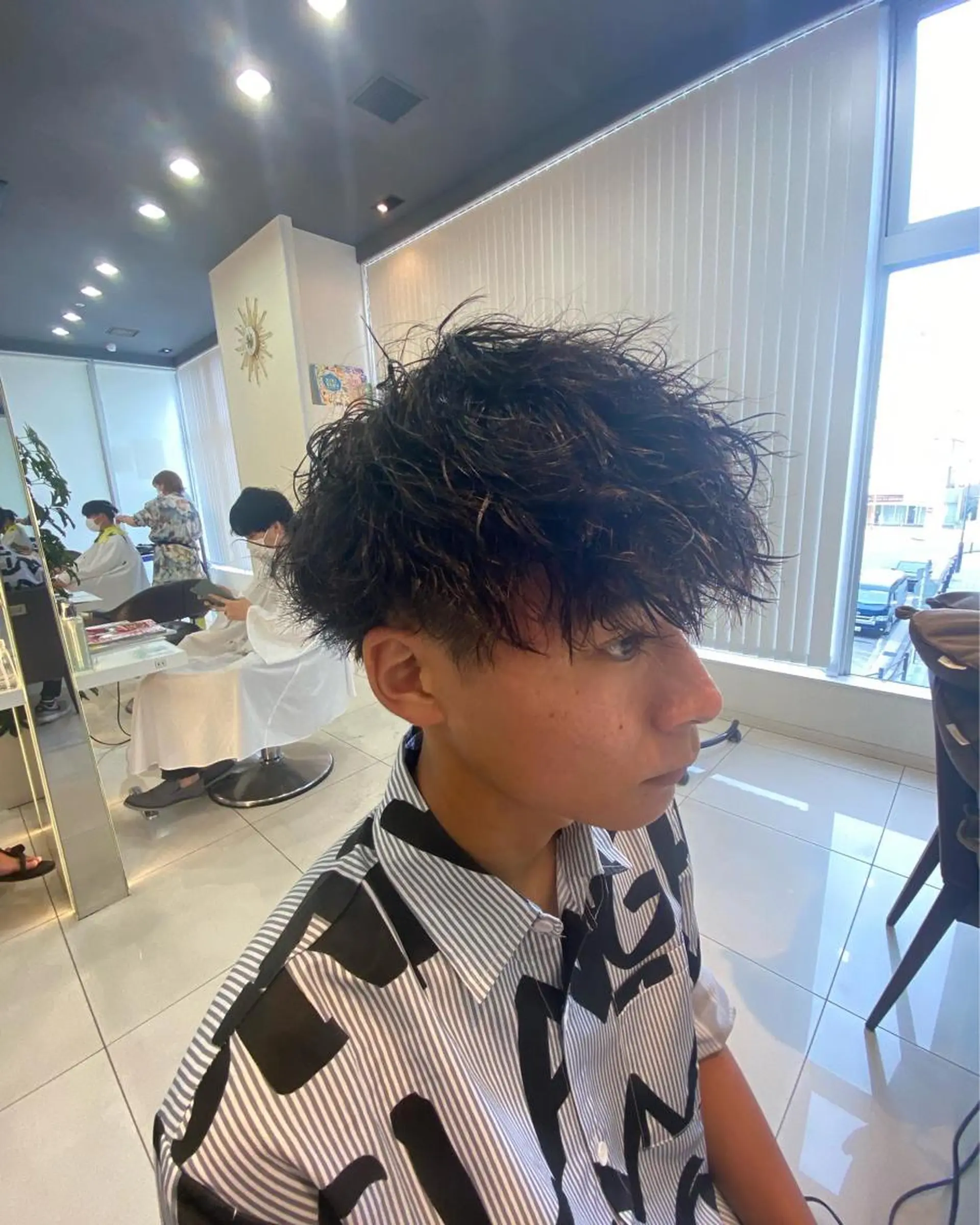 ショート パーマ メンズ カット パーマ メンズサロン/戸塚駅 東口3分/冨田大輝のヘアスタイル