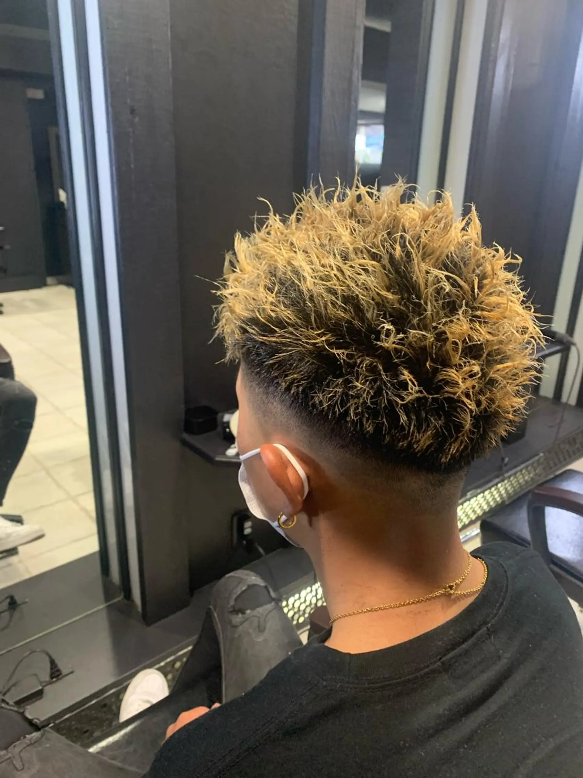 ショート メンズ メンズパーマ/難波/ 心斎橋　室園亮佑のヘアスタイル