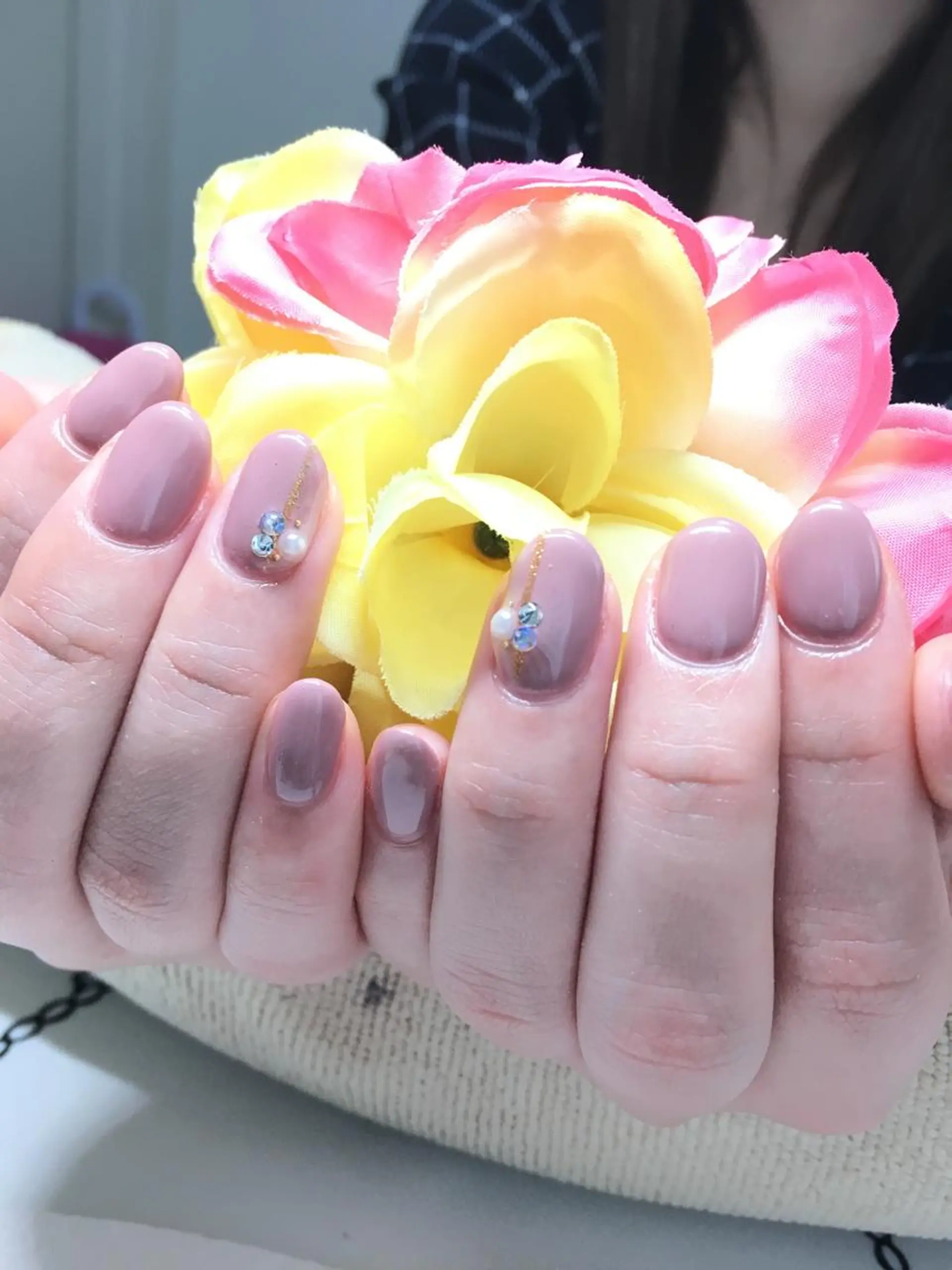 ネイル ワンカラーネイル ハンドネイル nail salon＆school felice所属・フェリーチェ瑞江店 新山のネイルデザイン