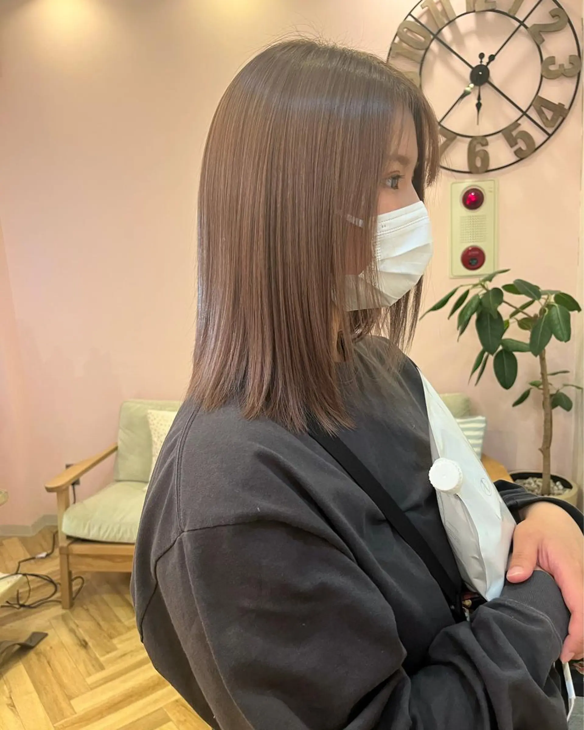 セミロング カラー ヘアアレンジ ブリーチなし/ レイヤー🌿runaのヘアスタイル