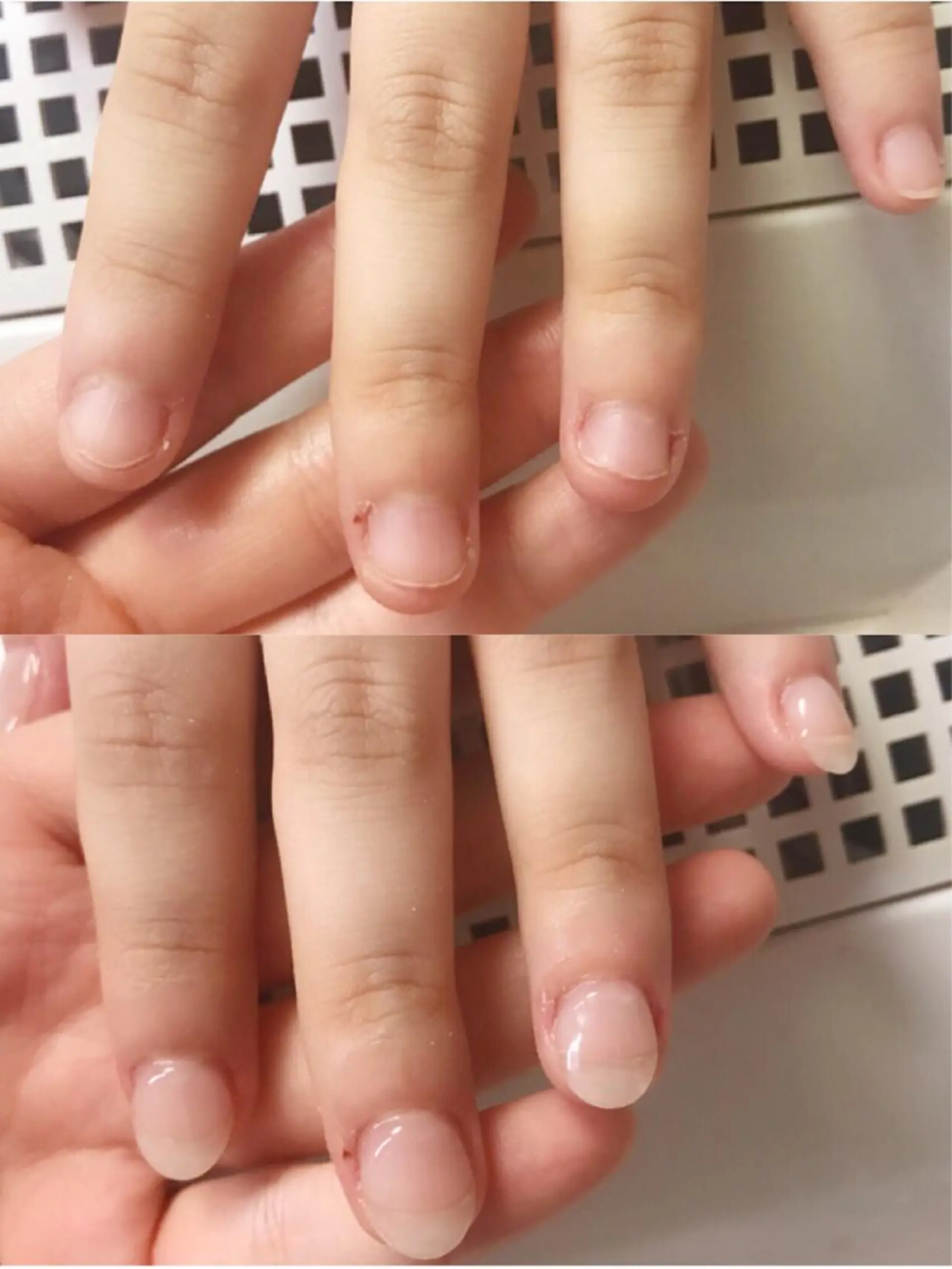 カラー ネイル 長さ出し Q Free nailsのネイルデザイン