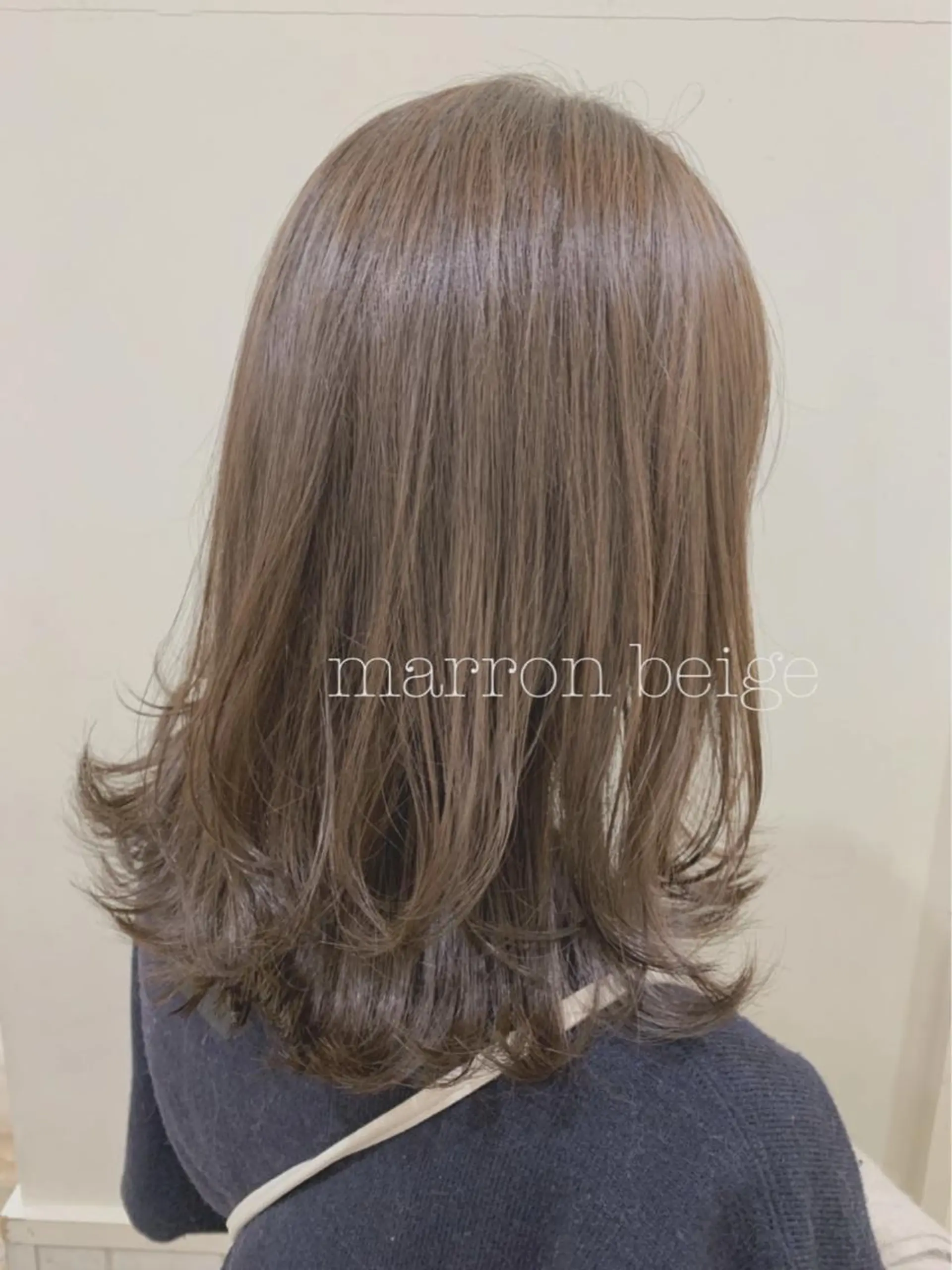 ミディアム カラー カット ヘアカラー トリートメント ぱつっとボブ/ 小野あかねのその他イメージ