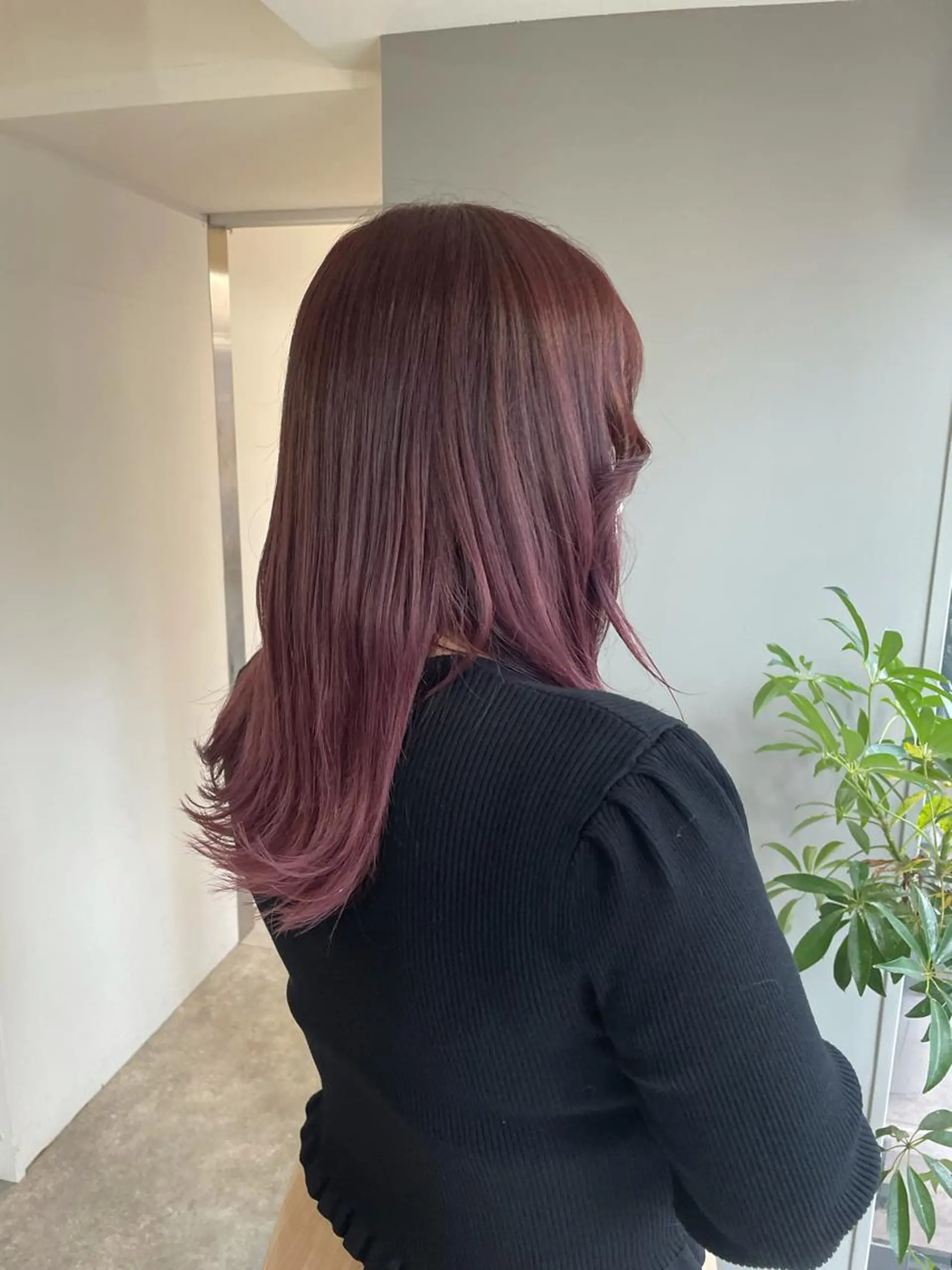 ロング ピンクブラウン パープルカラー ヘアカラー soyon心斎橋所属・♡透明感/艶カラー/ M a I ♡のヘアスタイル