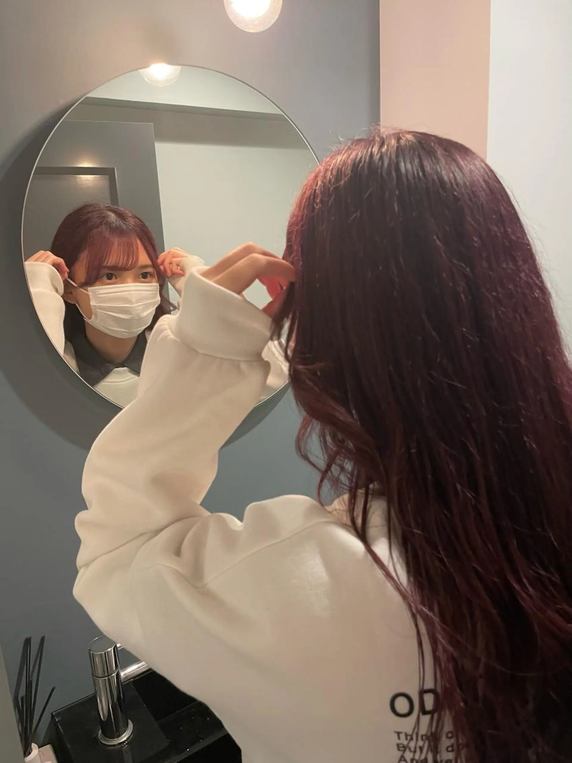 カラー ヘアカラー トリートメント ミルクティーベージュ ブリーチ🖤サヤカのヘアスタイル