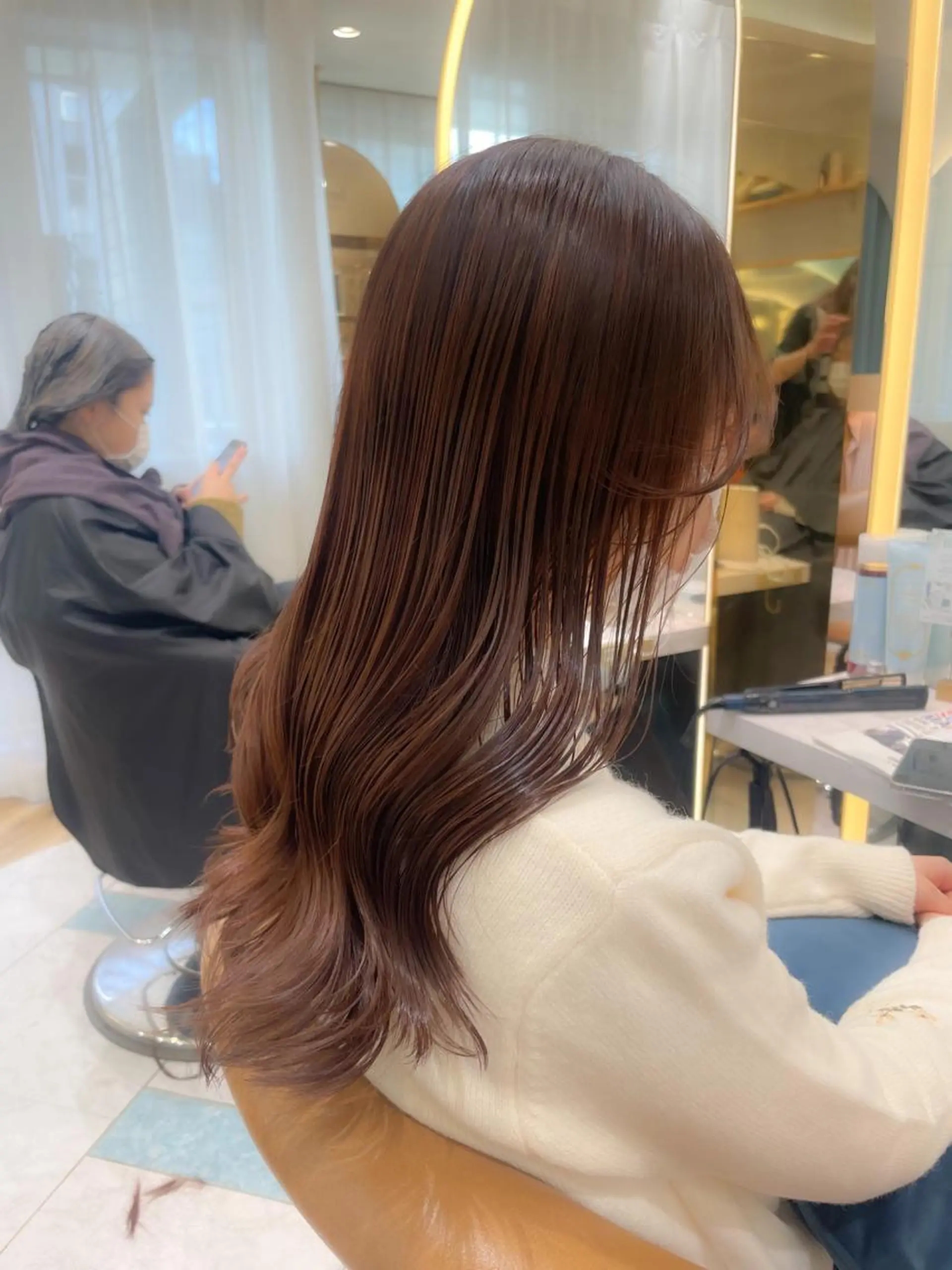 セミロング 産休中2026.4月 復帰予定/野崎華代のヘアスタイル