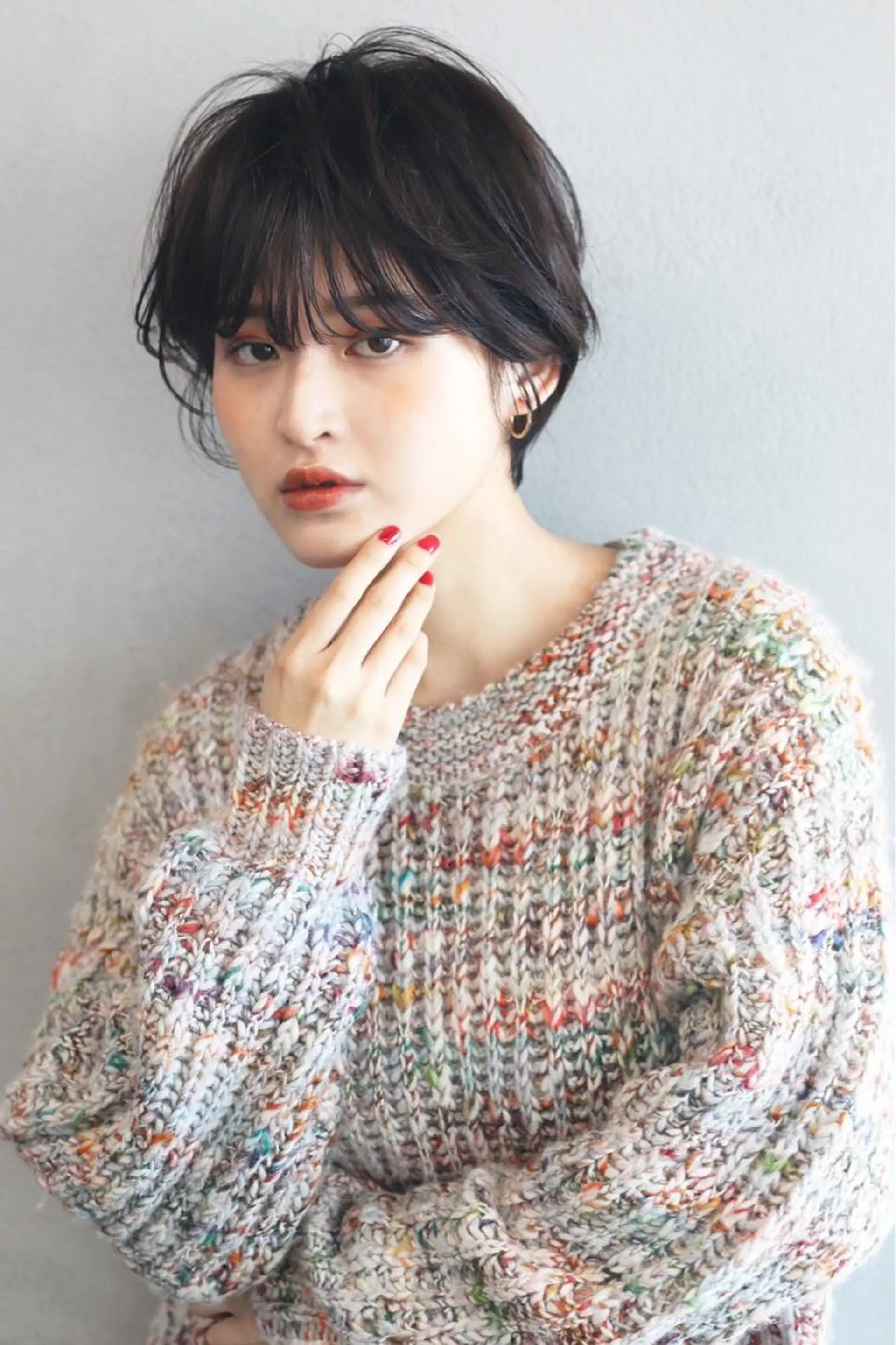 ショート 柏 ウルフ/レイヤー 田中佐和🐺のヘアスタイル