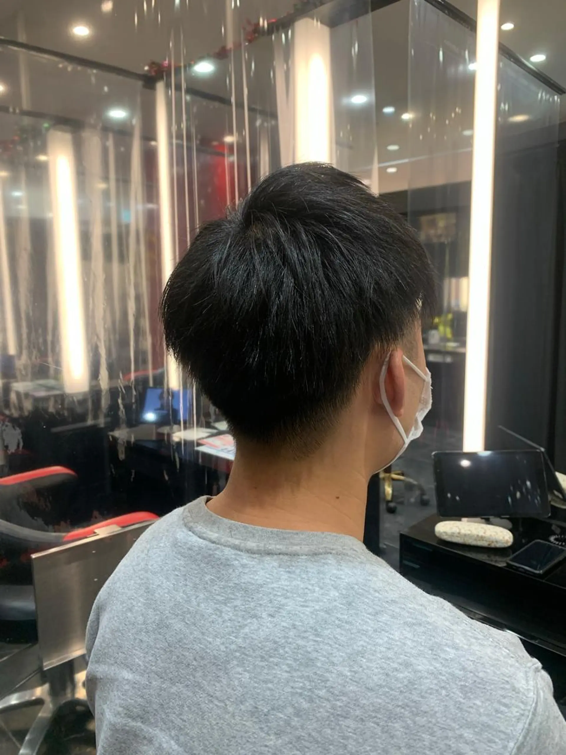 ショート メンズ 刈り上げ ショートヘア 艶髪/白髪ぼかし ヘッドスパ/大野結菜のヘアスタイル