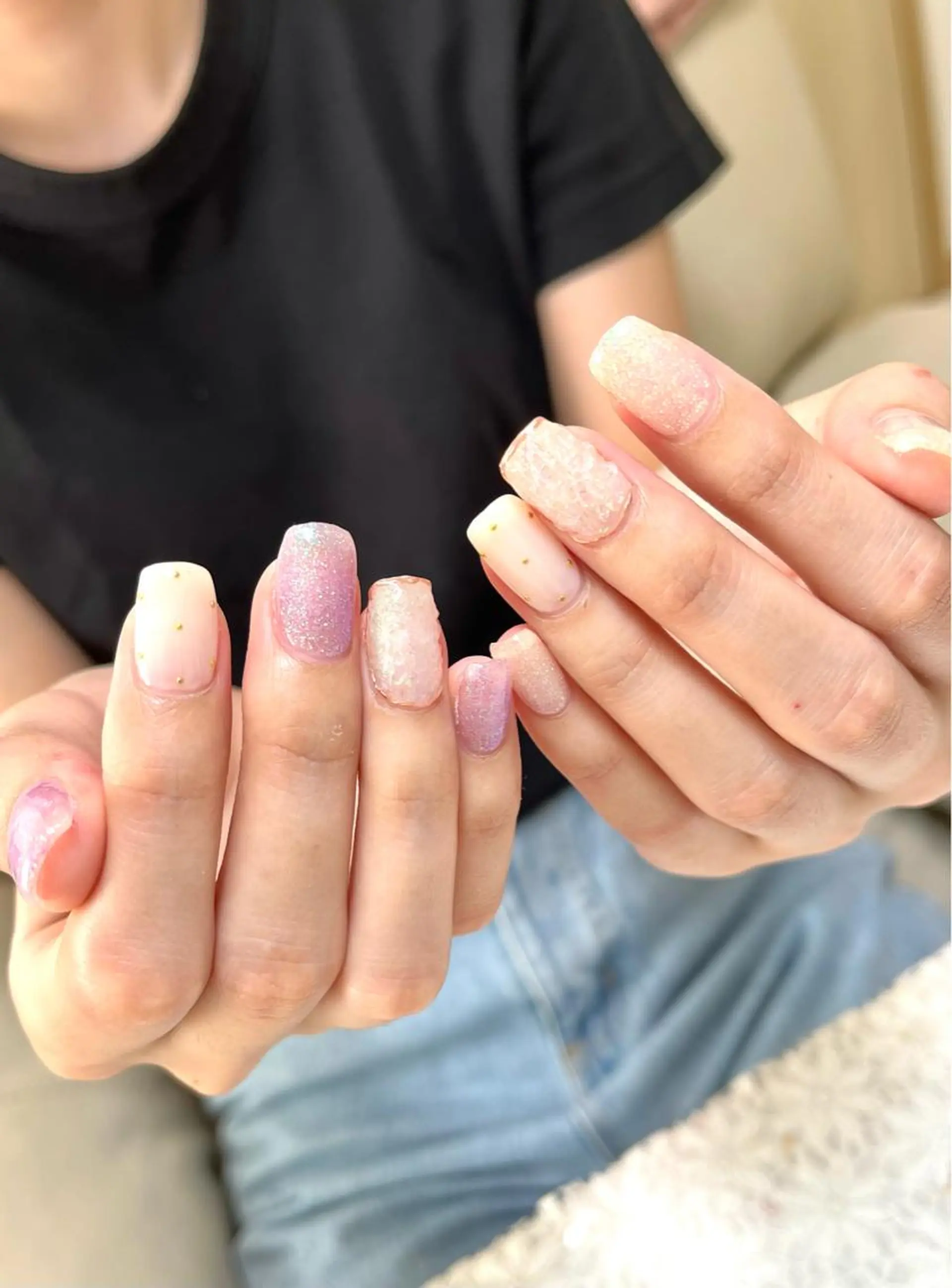 ネイル ジェルネイル キラキラネイル 韓国ネイル ラメ(グリッター) パラジェル ハンドネイル nails' it...のネイルデザイン