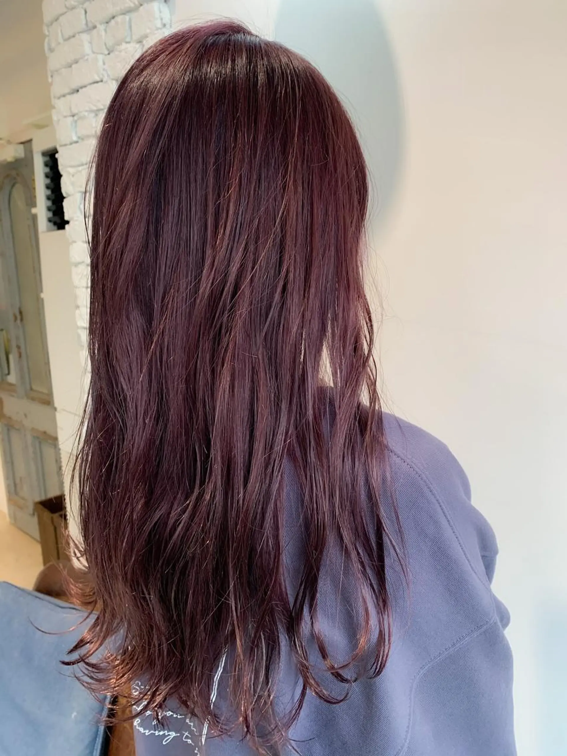 セミロング カラー カシス ラベンダーカラー カット ヘアカラー トリートメント "小顔カット" Fuko.のヘアスタイル