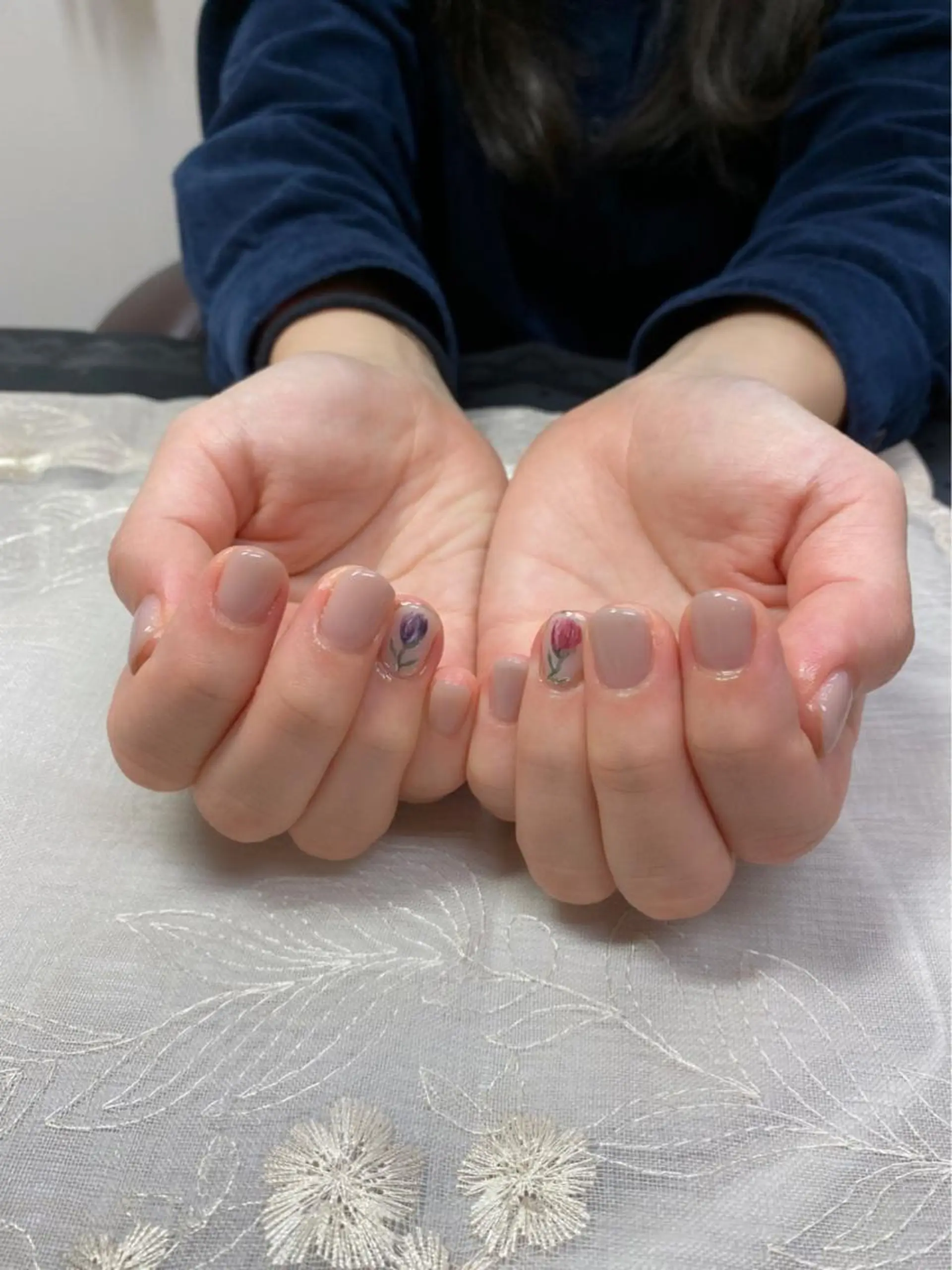 ネイル フラワーネイル ハンドネイル ショートネイル. Home sweetのネイルデザイン