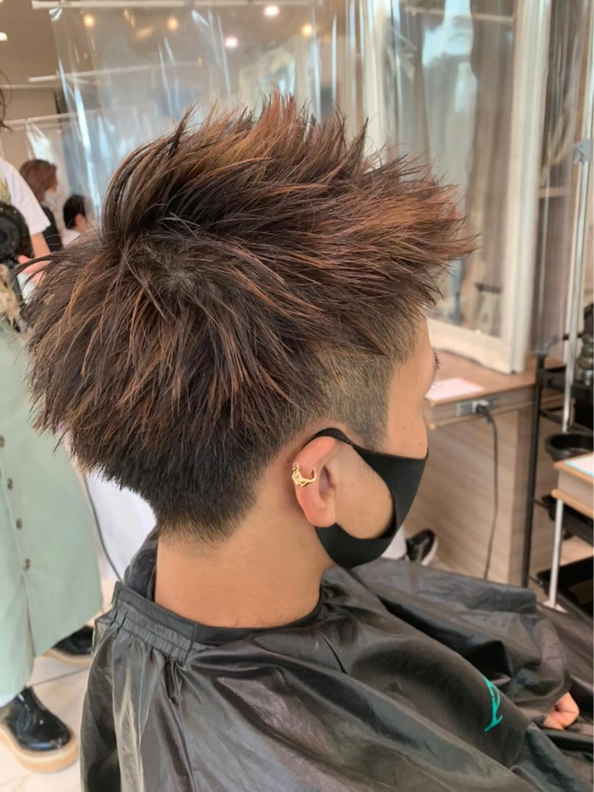 ショート カラー メンズ 【メンズ縮毛矯正】 田中秀斗のヘアスタイル