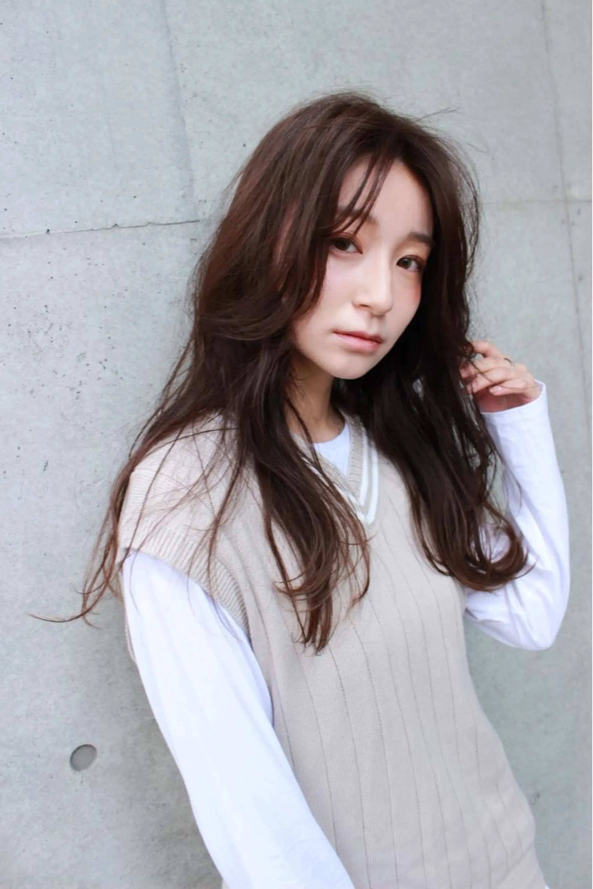 ロング 韓国風レイヤーカット 🇰🇷❕モカのヘアスタイル