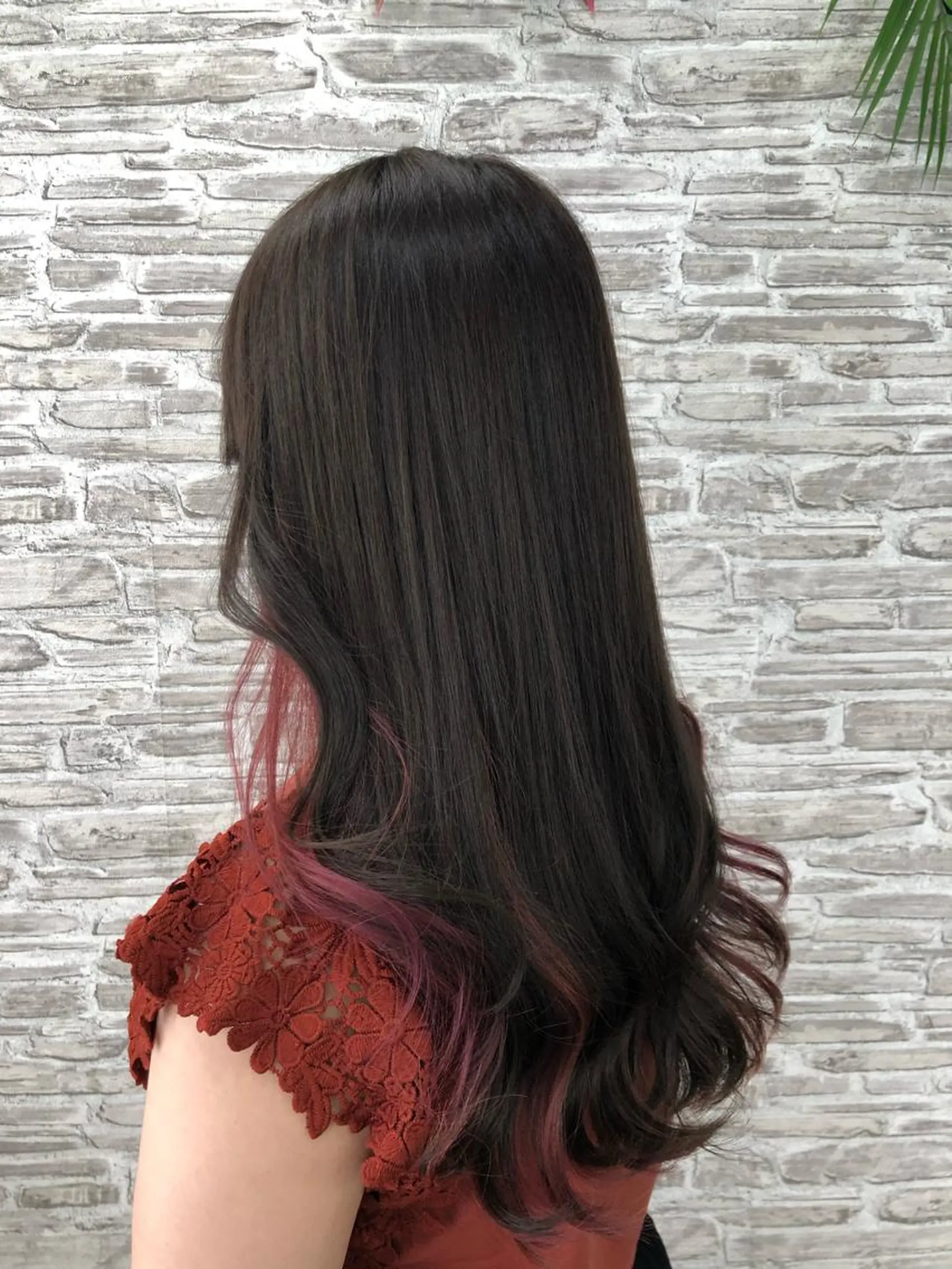 ロング カラー ピンクカラー バイオレットカラー ヘアセット 韓国ヘア🤍髪質改善 🇰🇷AKANEのヘアスタイル