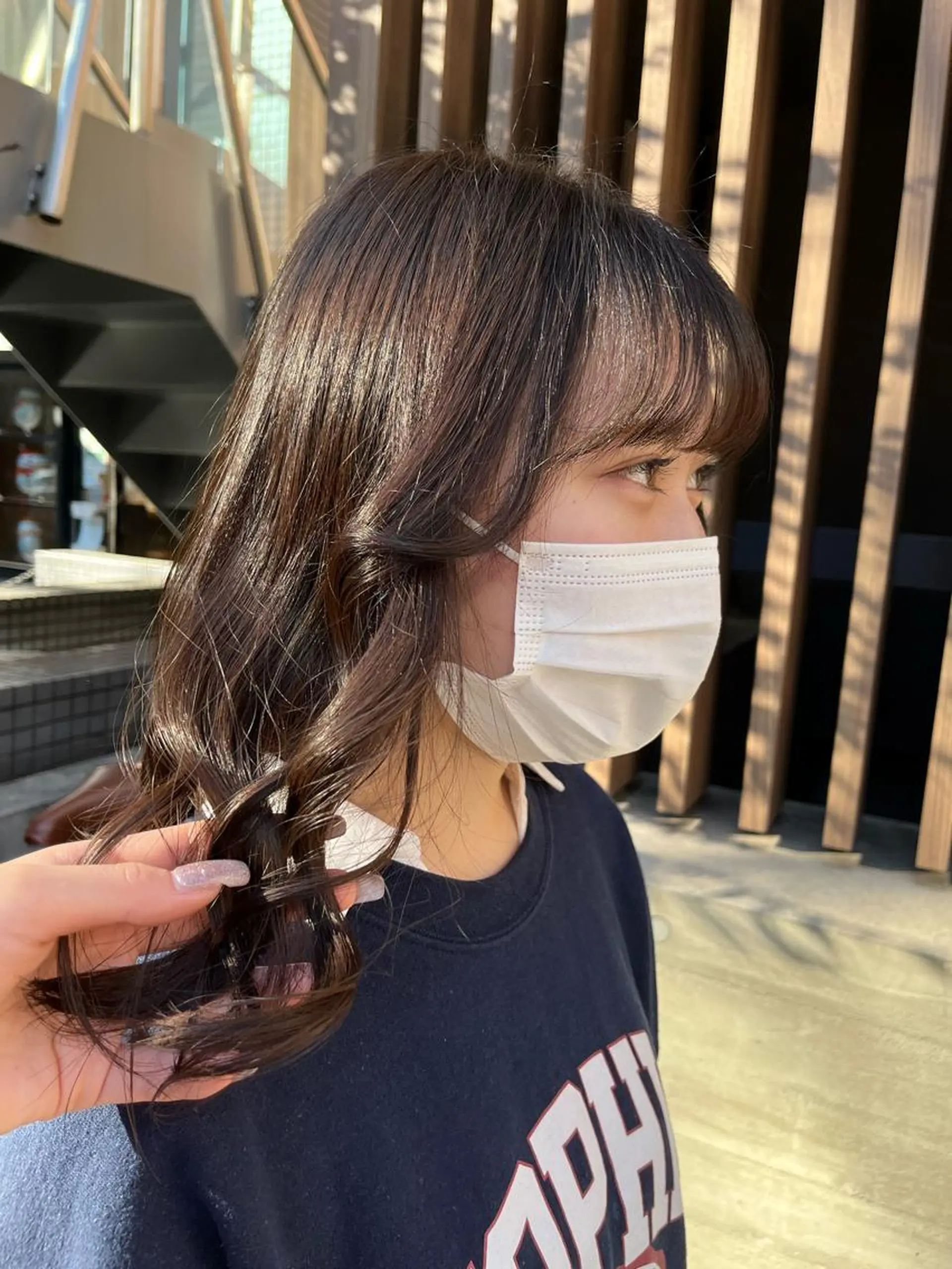 ミディアム カラー ヘアアレンジ 髪質改善/縮毛矯正 艶カラー/珠聡のヘアスタイル