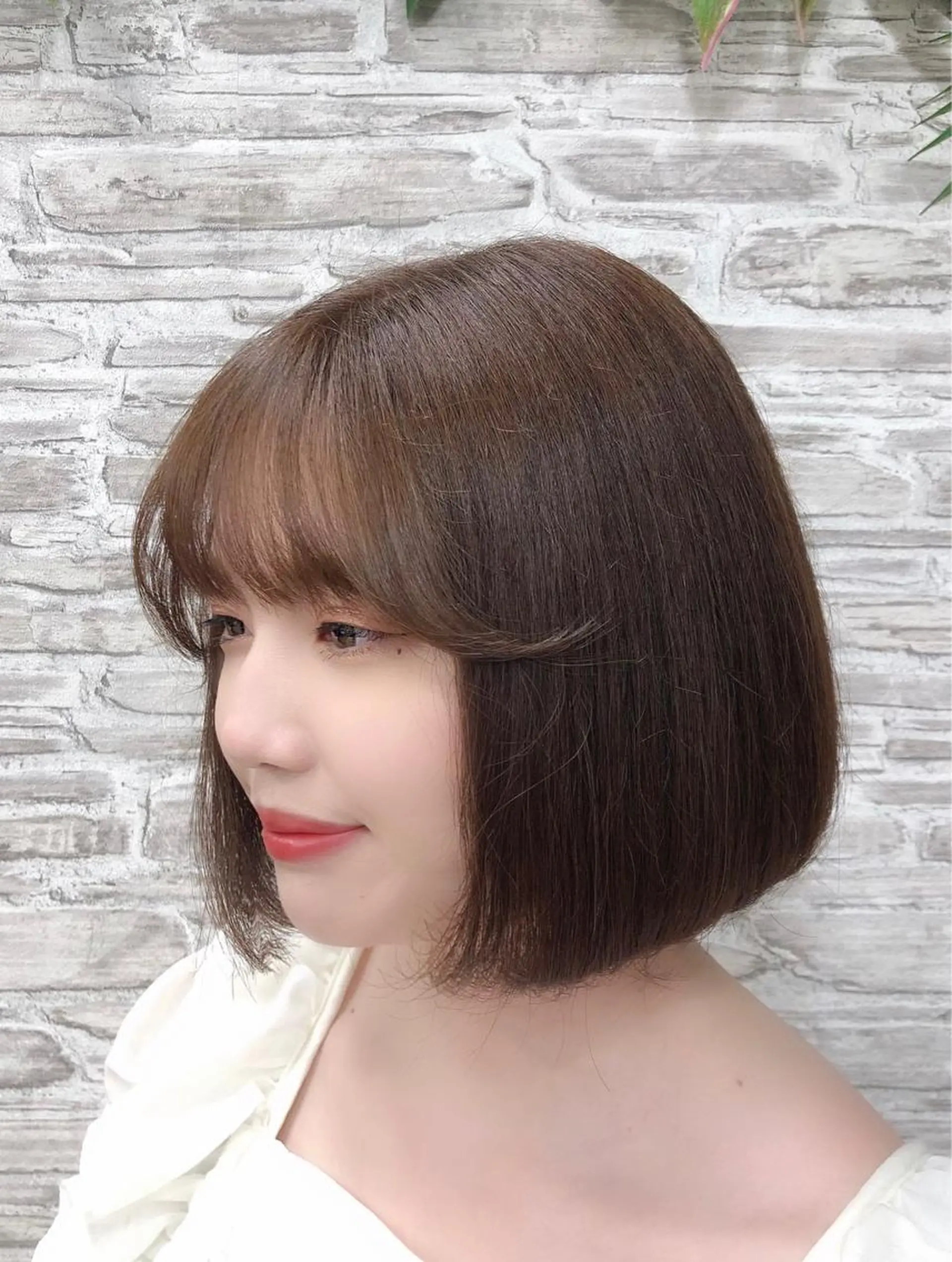 ミディアム カラー カット ヘアカラー トリートメント ヘアセット 韓国ヘア🤍髪質改善 🇰🇷AKANEのヘアスタイル