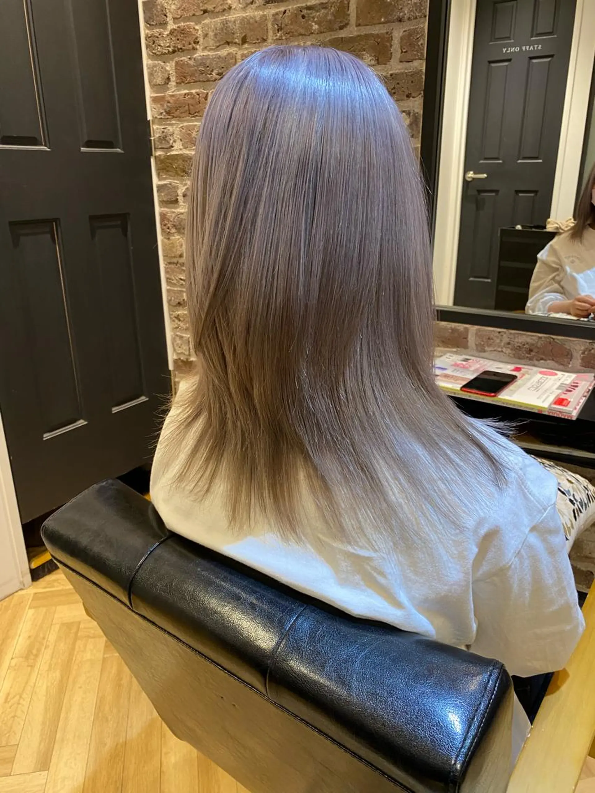 ミディアム カット ヘアカラー 大内田 凌馬のヘアスタイル