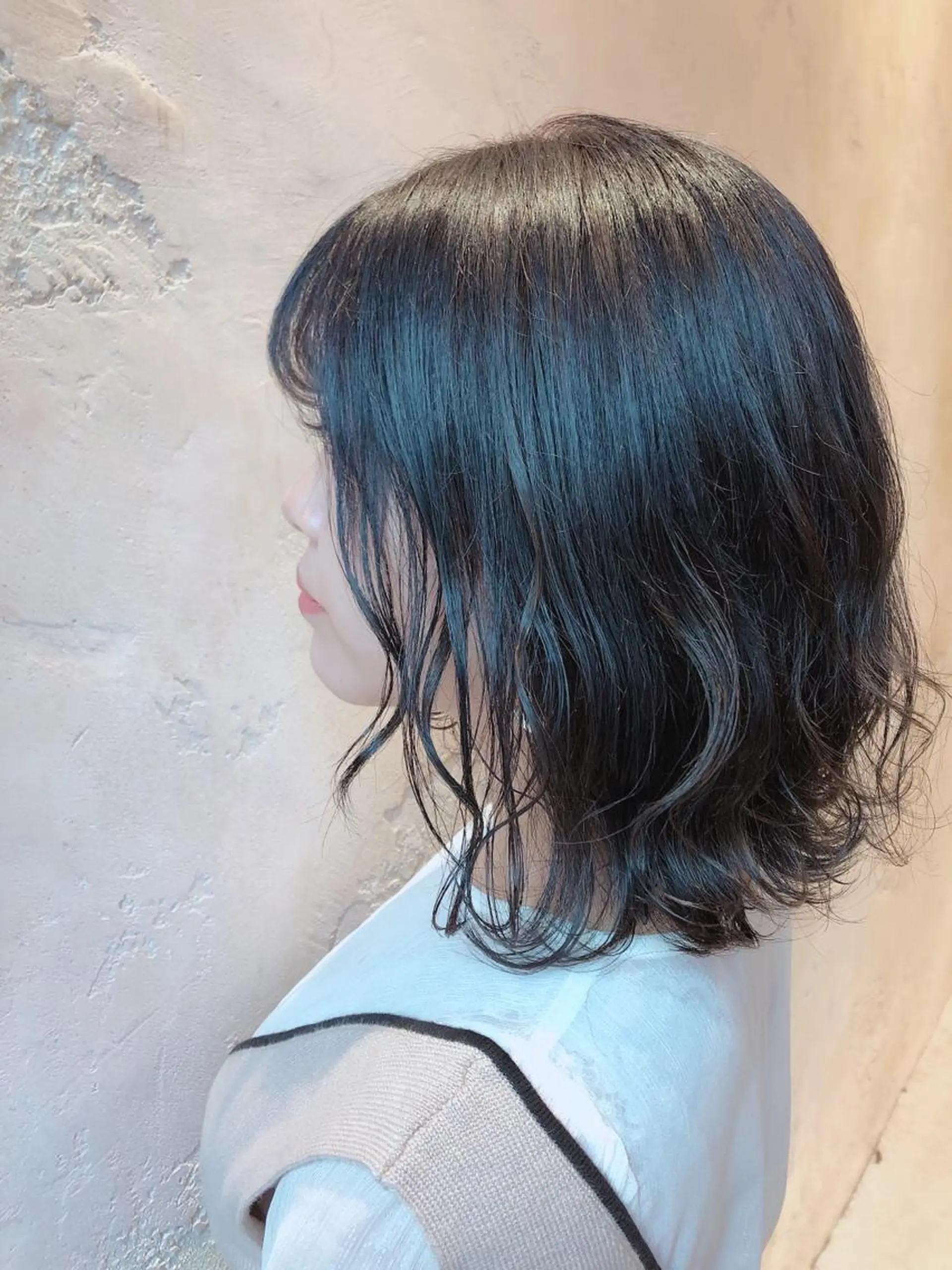 ミディアム カット ヘアカラー トリートメント 代表山口ひな 髪質改善のプロのヘアスタイル