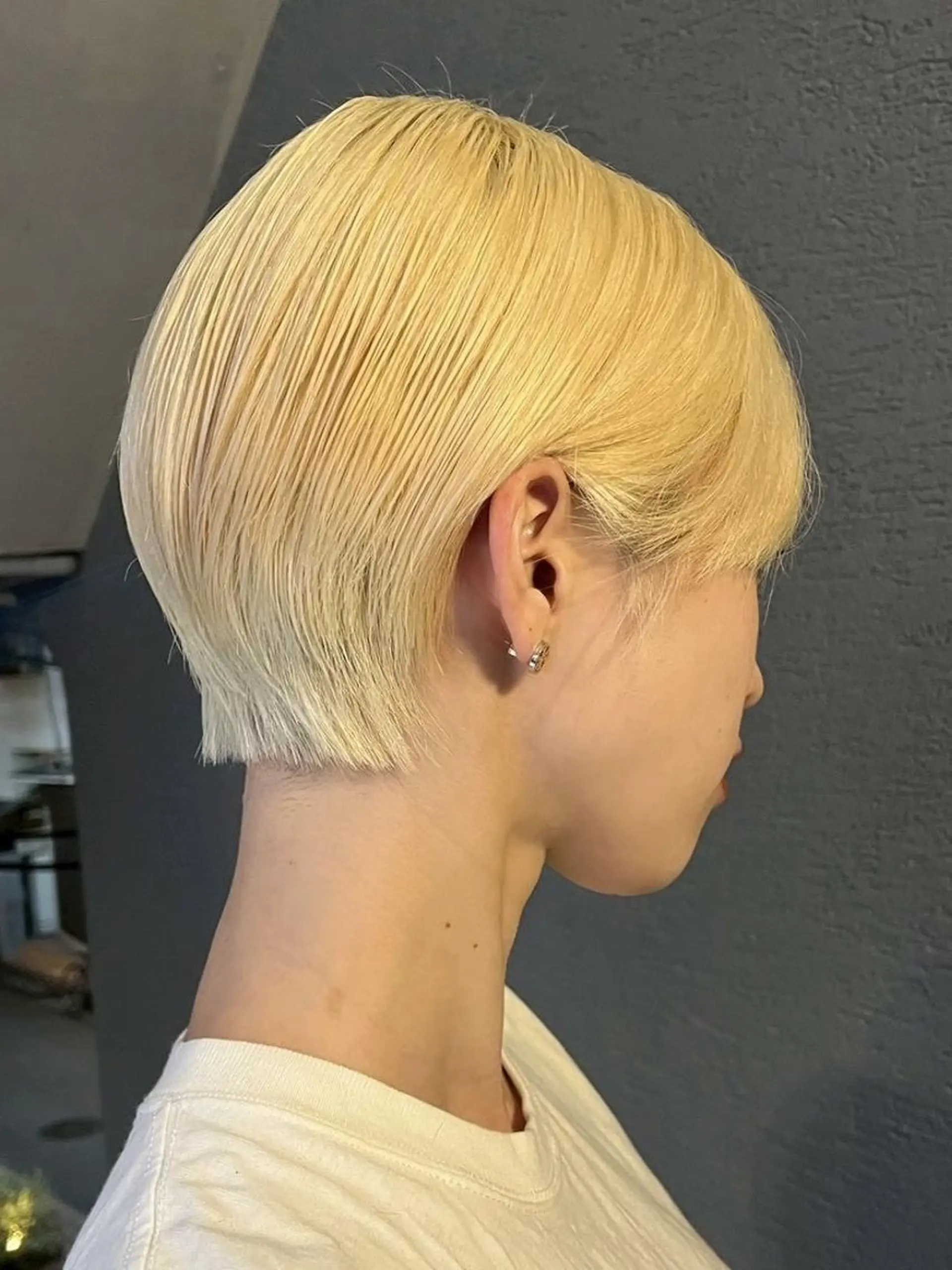 ショート カット ヘアカラー トリートメント ARCANAブリーチ レイヤーカット/原宿のヘアスタイル